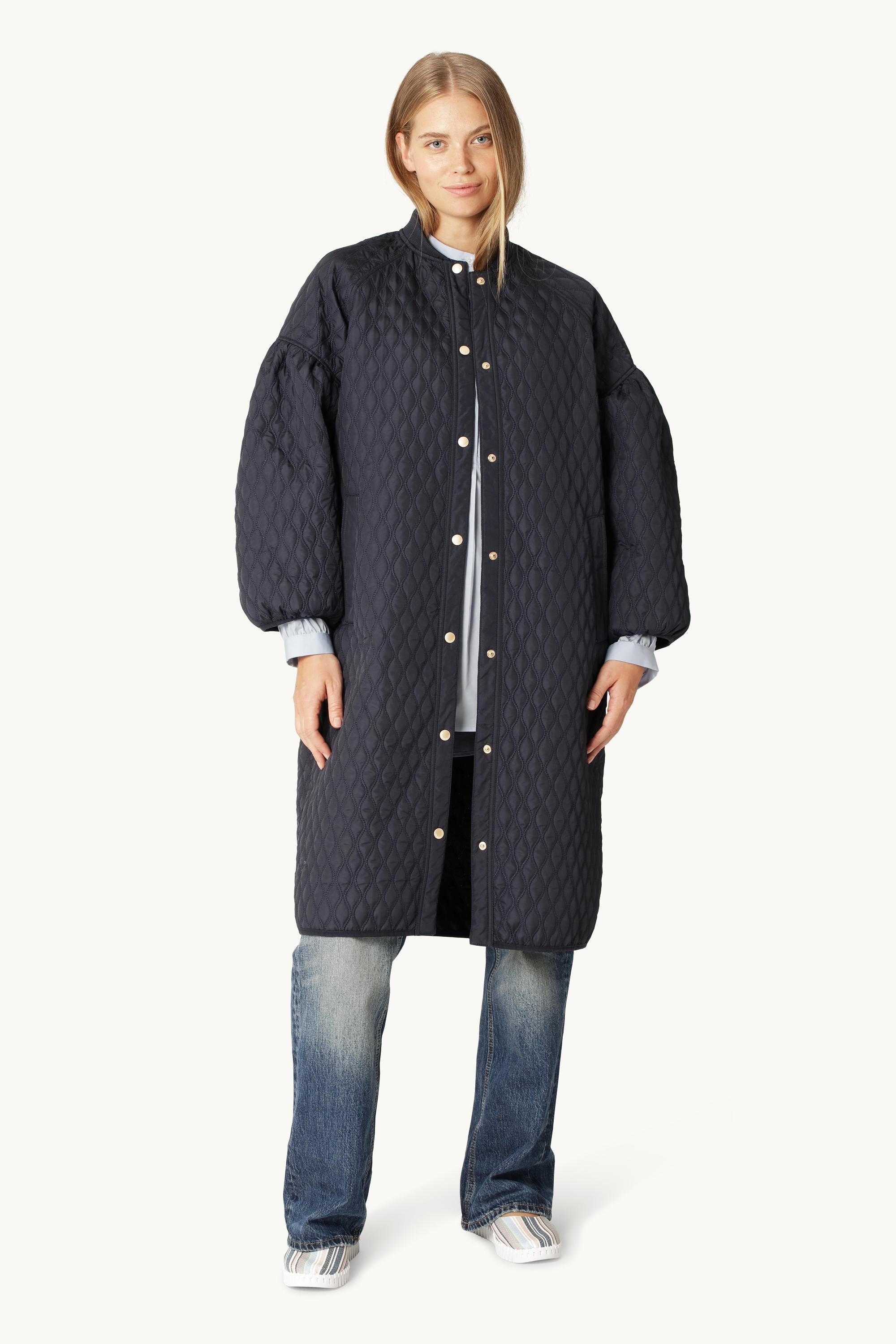 TaylorMade ネイビー キルティングジャケット XO Long Quilt Jacket - Dark Indigo