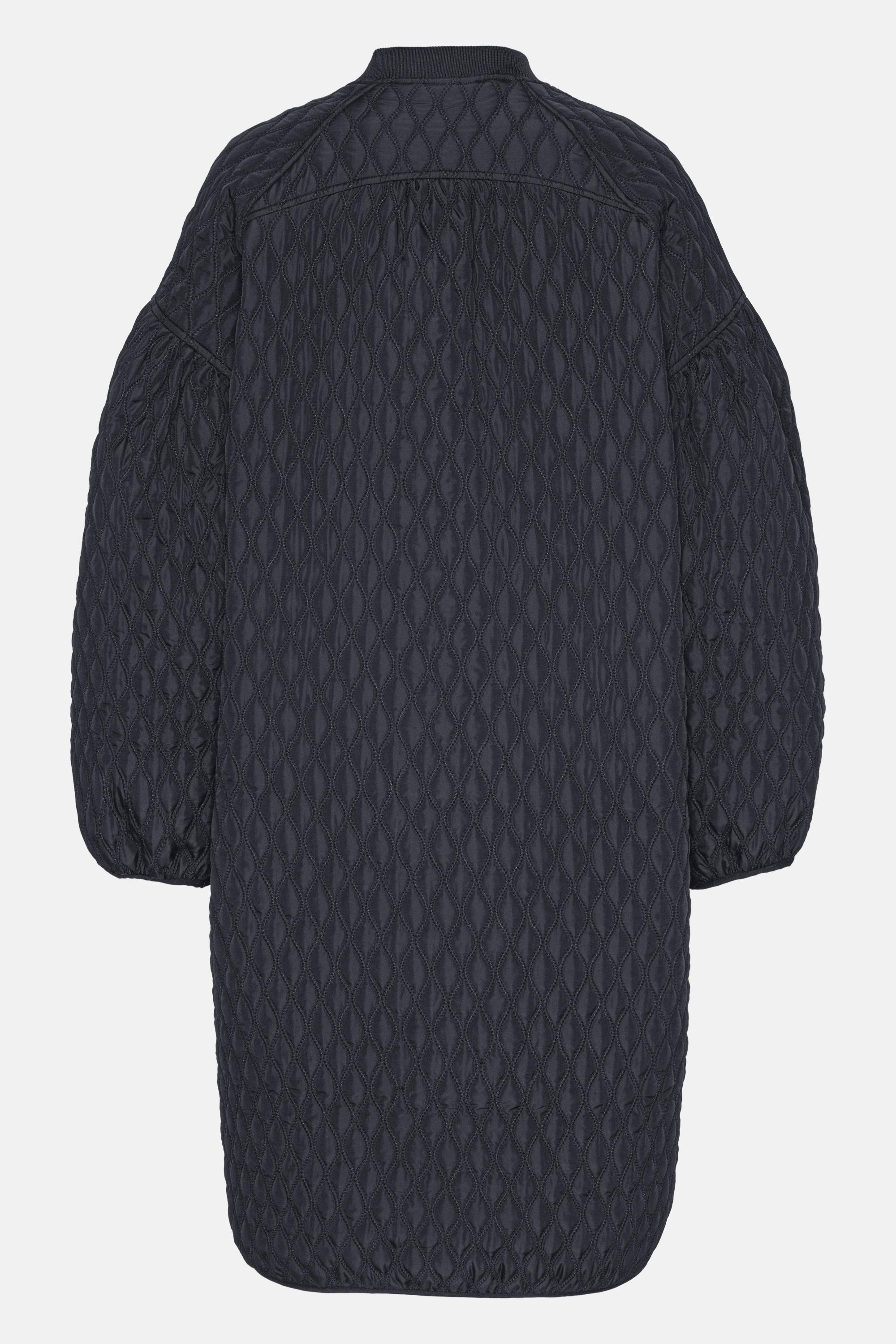 Long Quilt Jacket - Dark Indigo