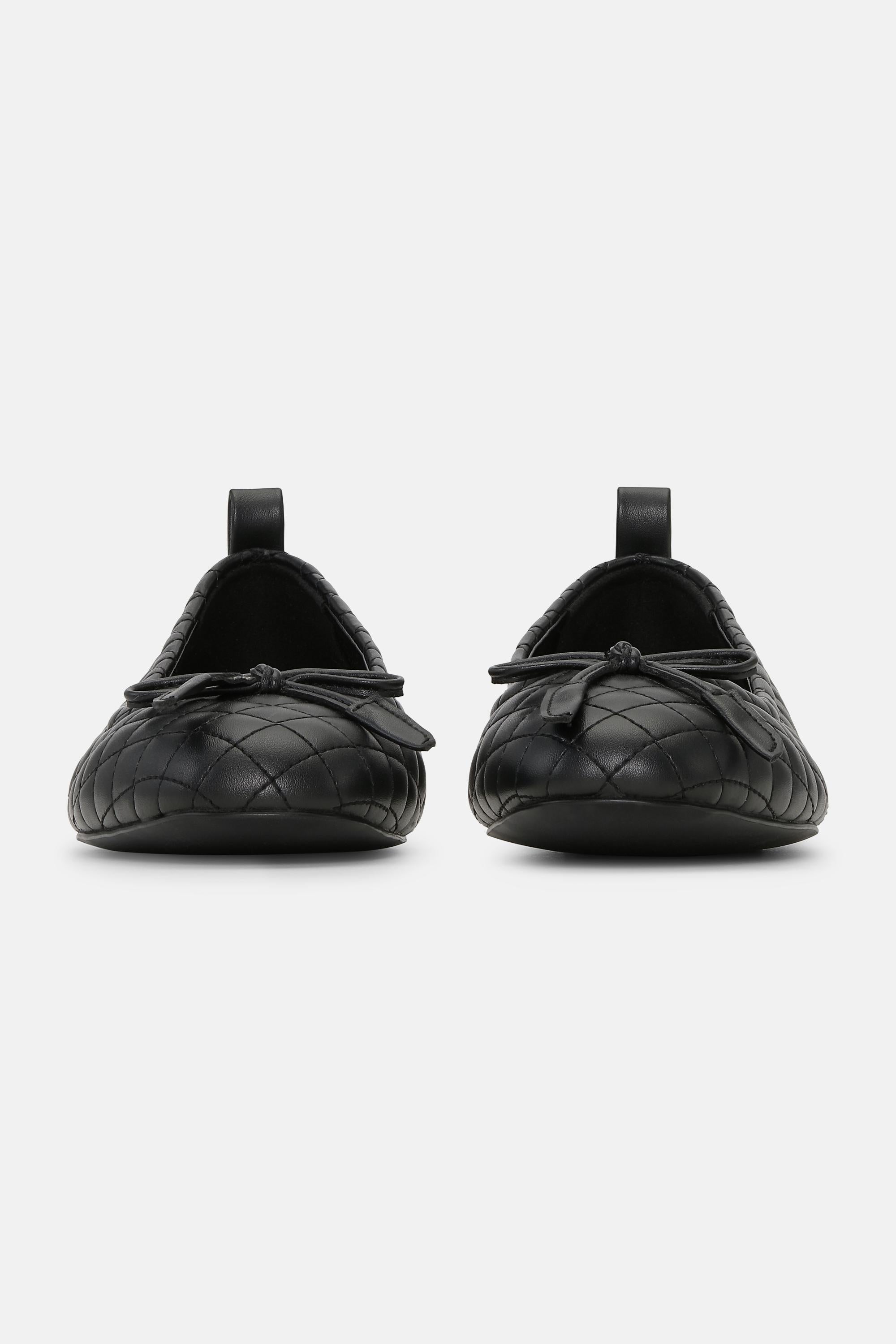 Quilted Ballerina - Black Black