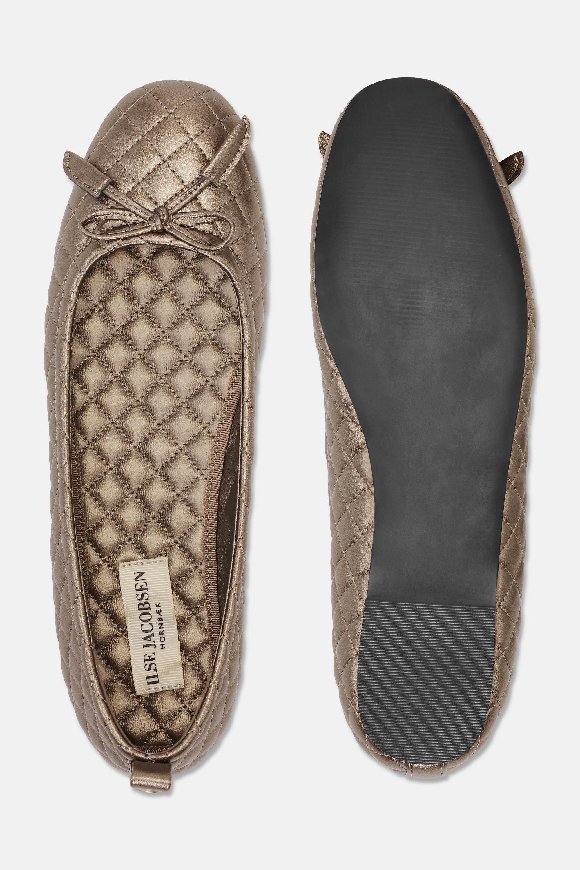 Quilted Ballerina - Metallic Copper Black