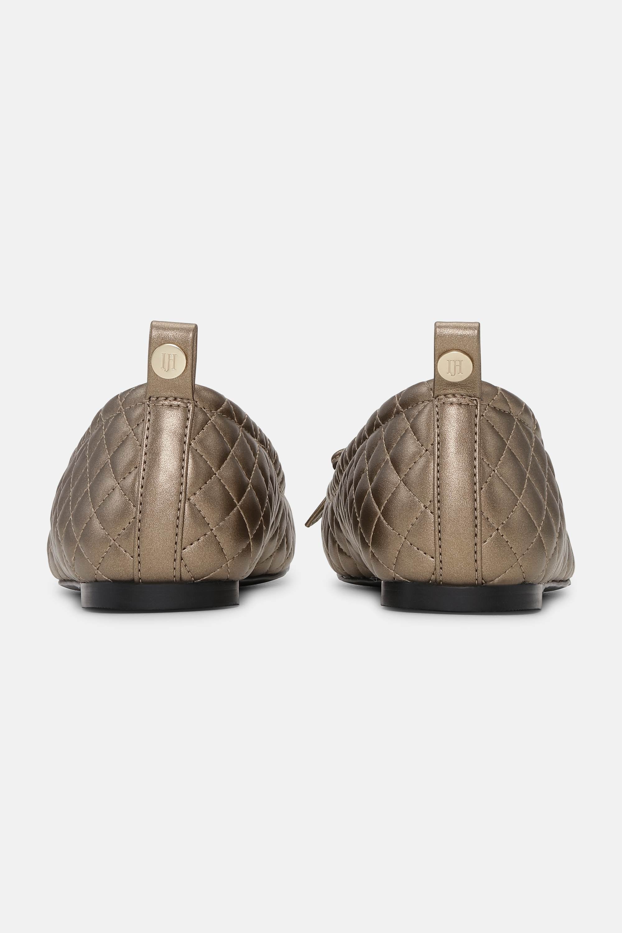 Quilted Ballerina - Metallic Copper Black