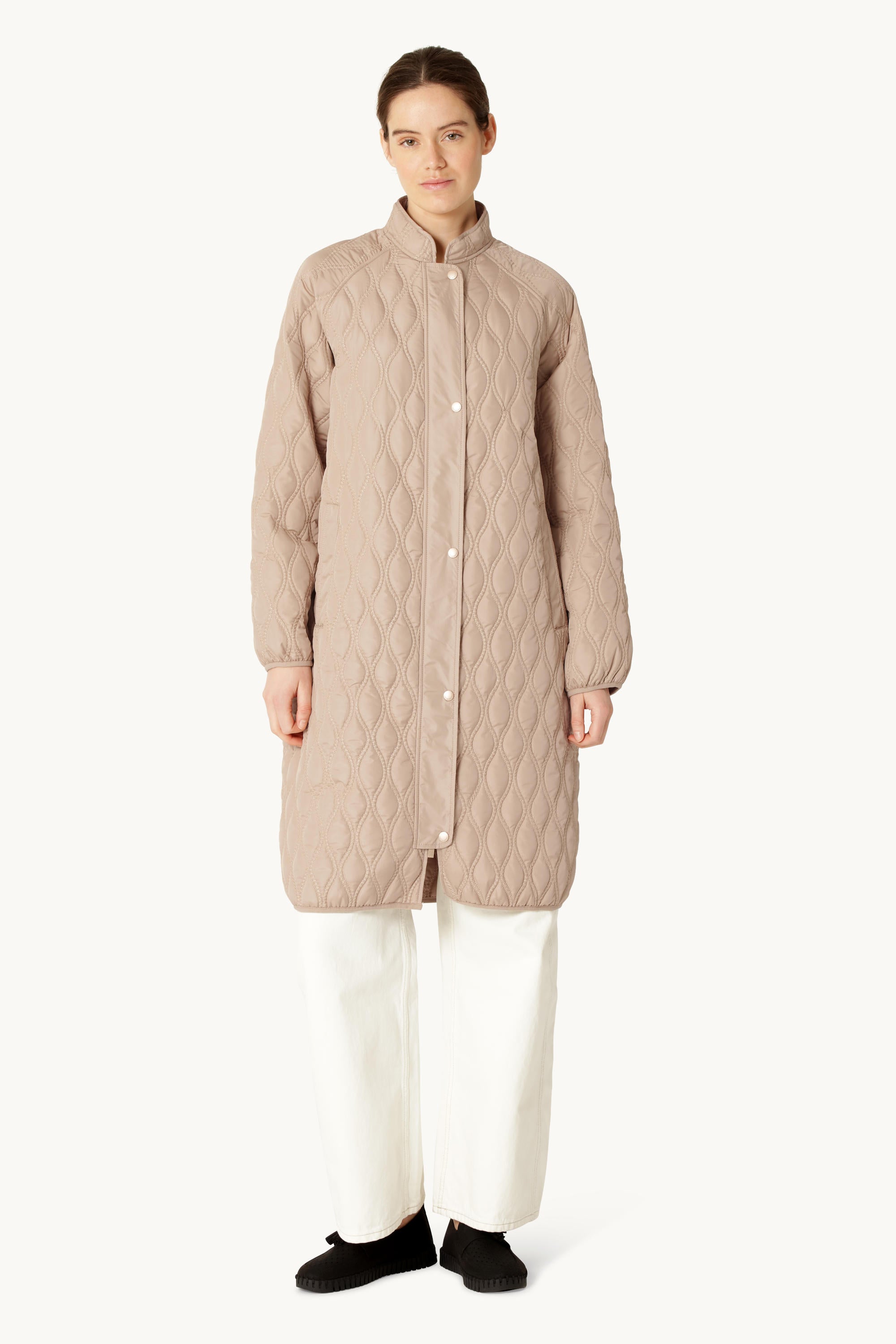Long Quilt Jacket - Wheat