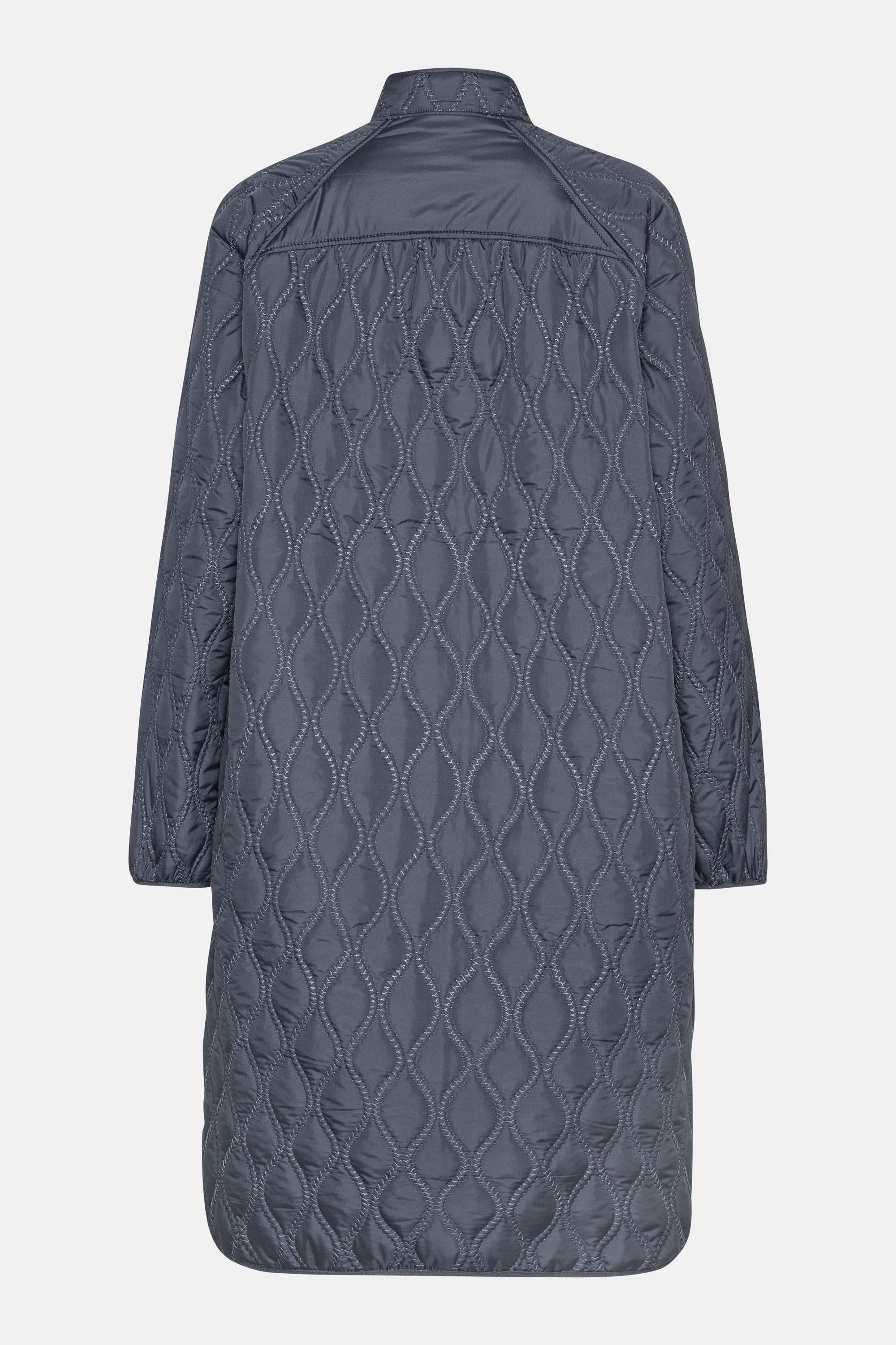 Long Quilt Jacket - Ombre Blue