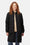 Long Padded Quilt Jacket - Black