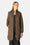 Long Padded Quilt Jacket - Cub Brown