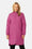 Long Padded Quilt Jacket - Magenta Haze