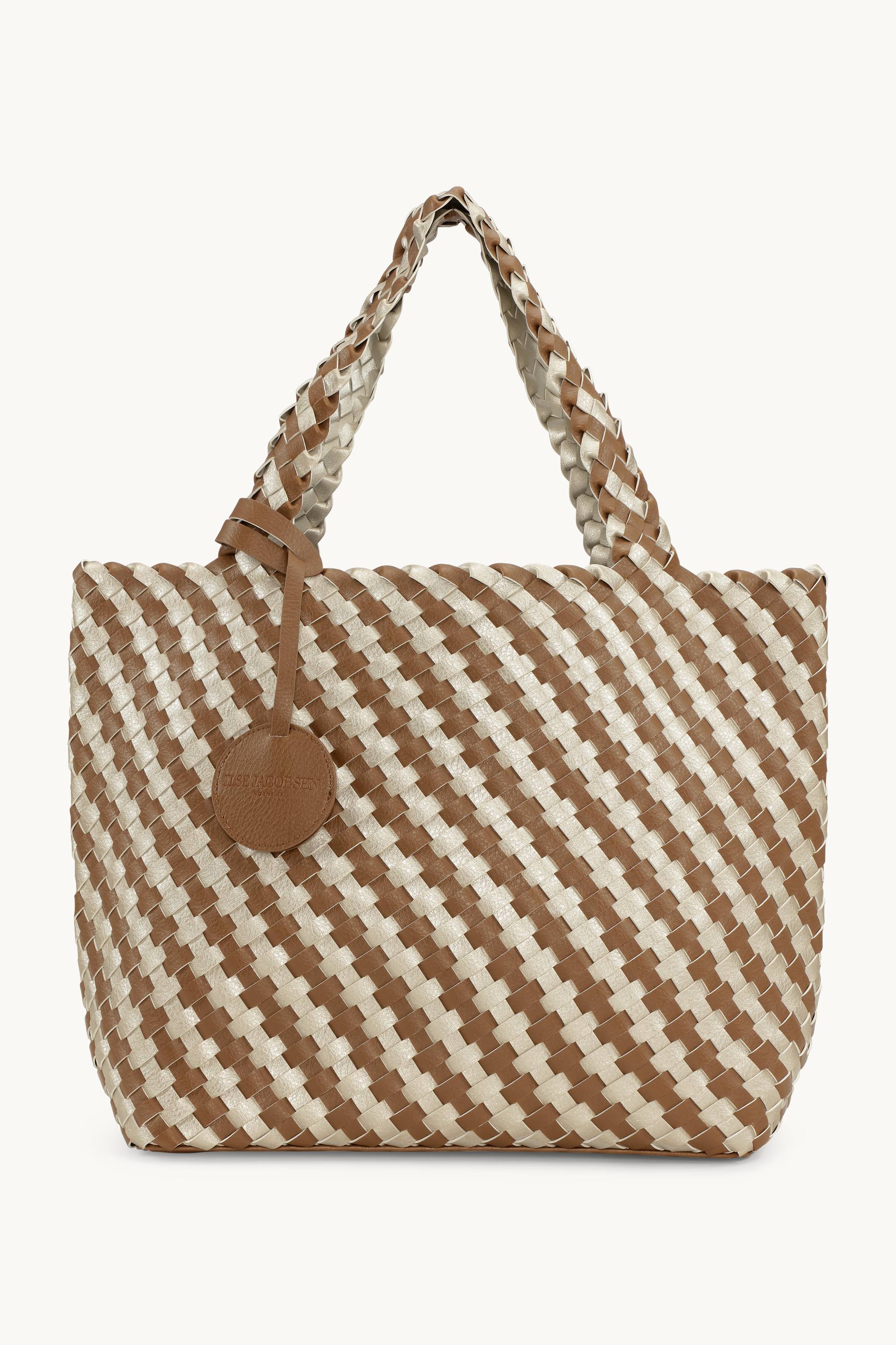 Tote Bag Braided - Goldy Sand Dollar Metallic