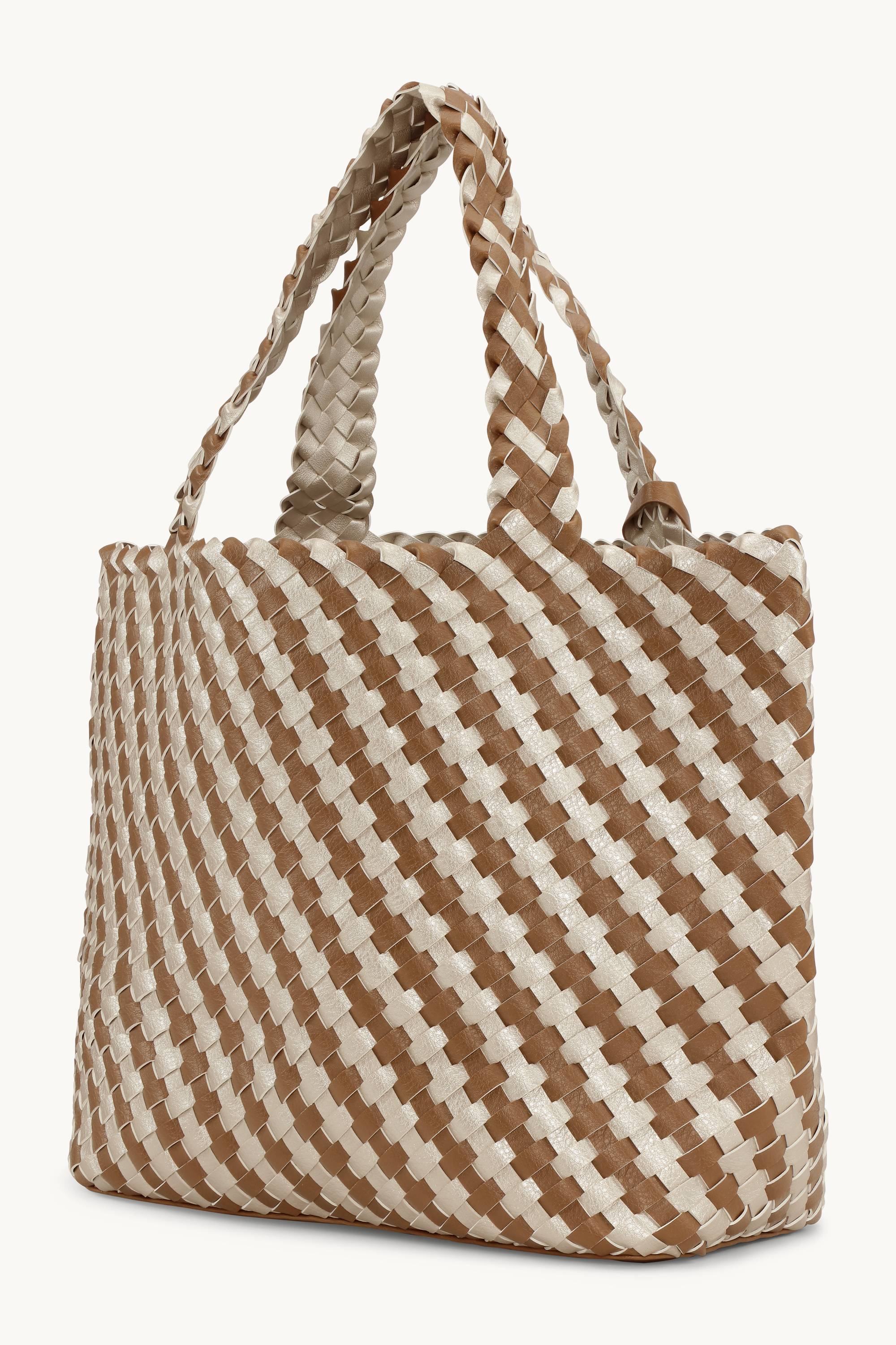 Tote Bag Braided - Goldy Sand Dollar Metallic