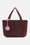 Tote Bag Braided - Maroon Banner Rosy Pink
