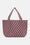 Tote Bag Braided - Maroon Banner Rosy Pink