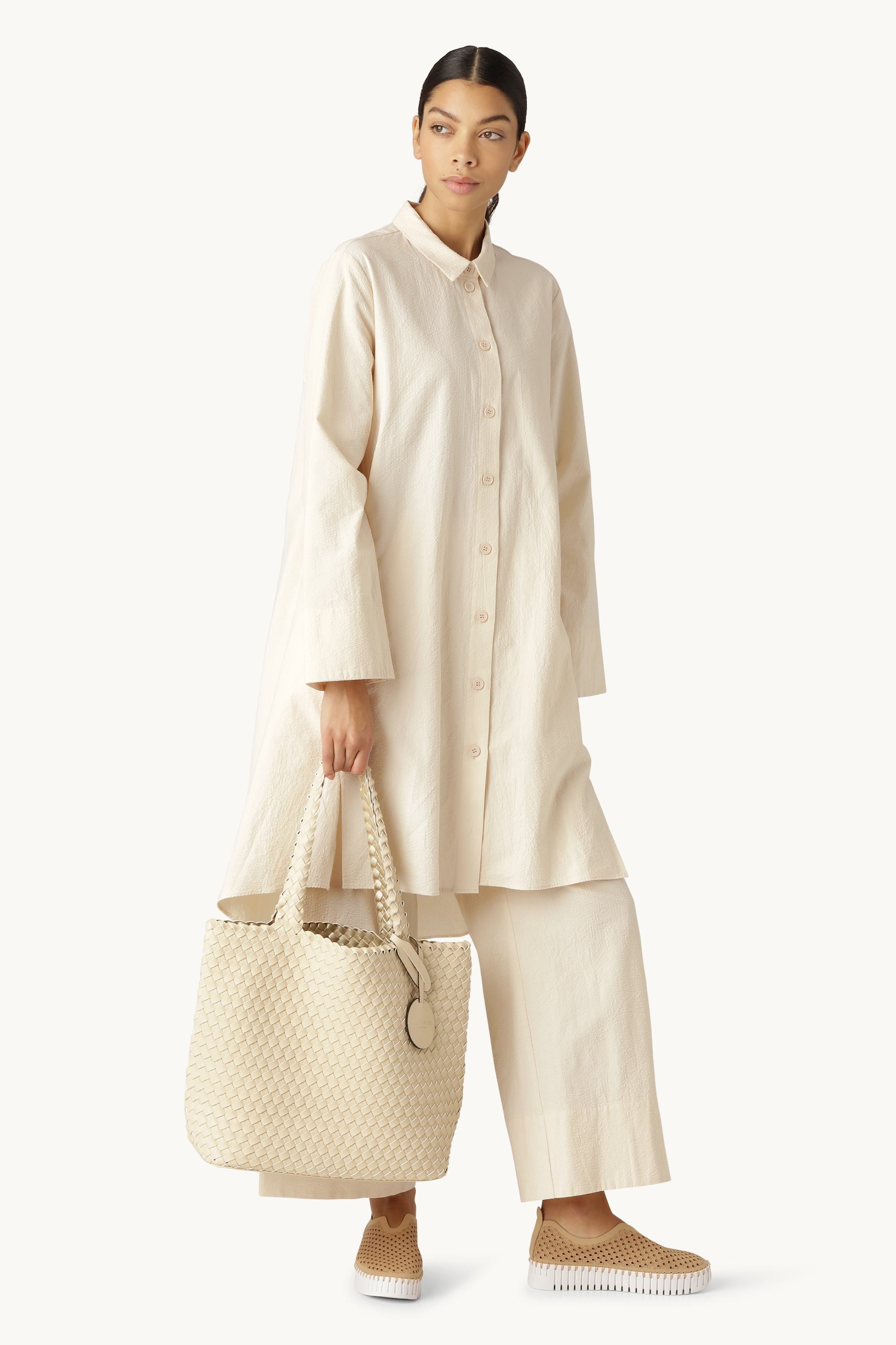 Tote Bag Braided - Ivory Platin