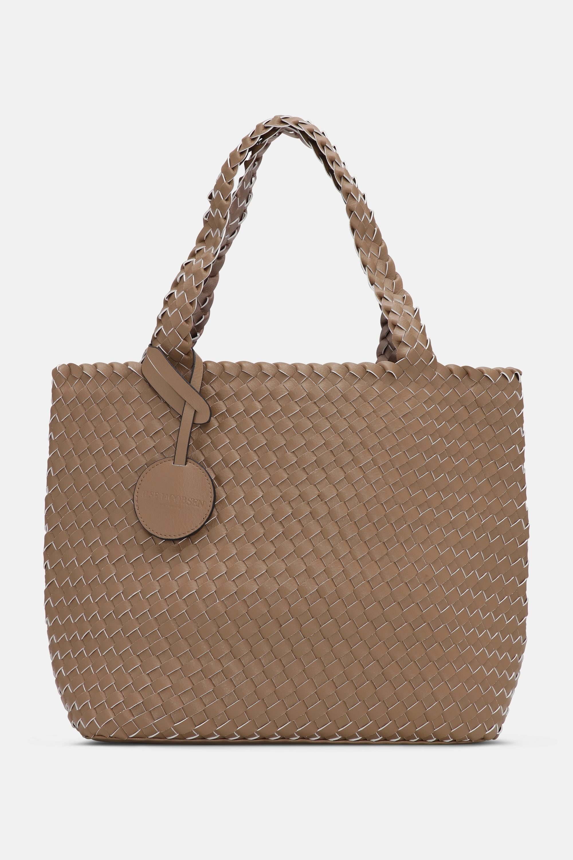 Tote Bag Braided - Mocca Metallic Mocca