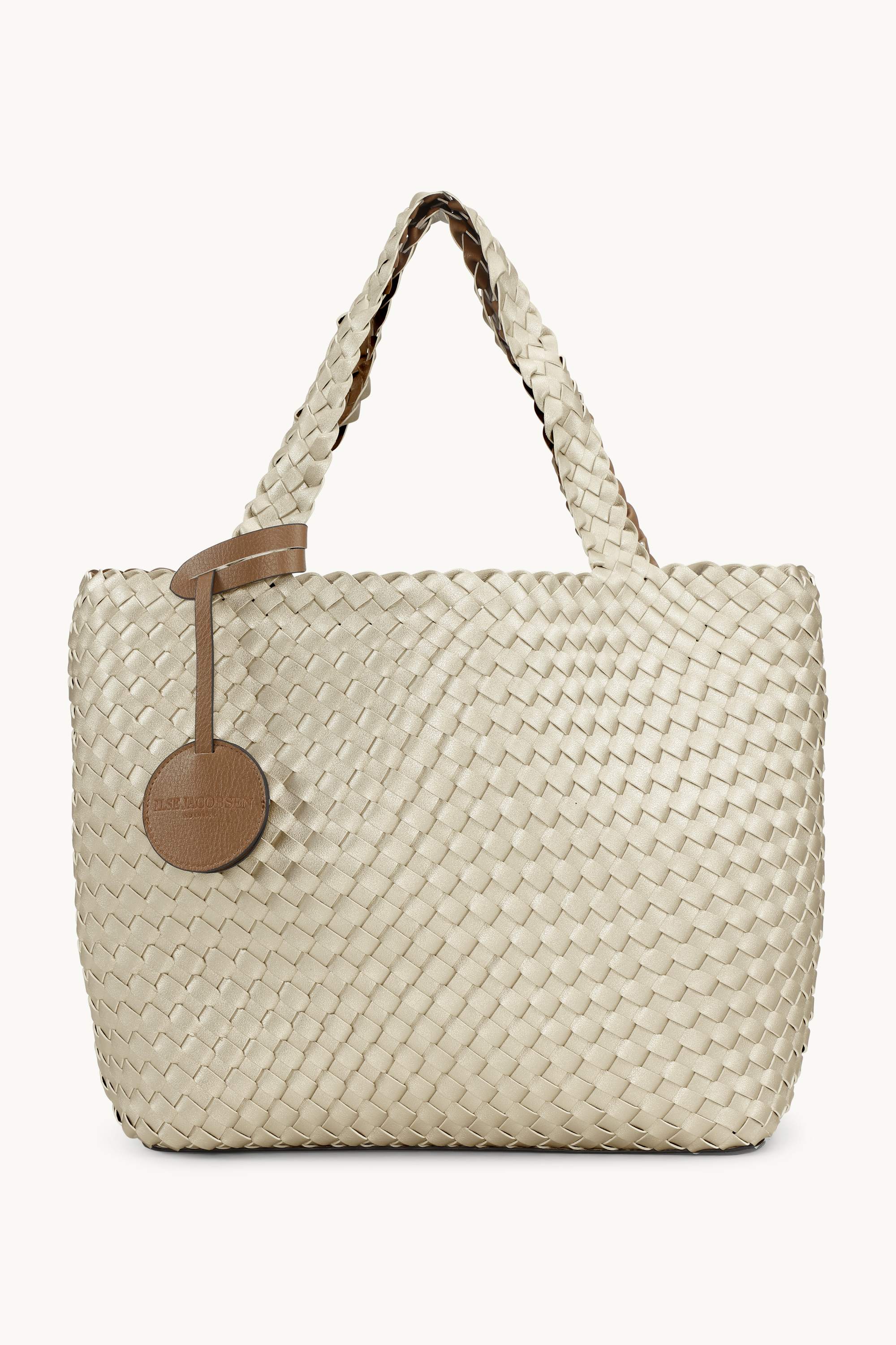 Tote Bag Braided - Goldy Sand Dollar Metallic