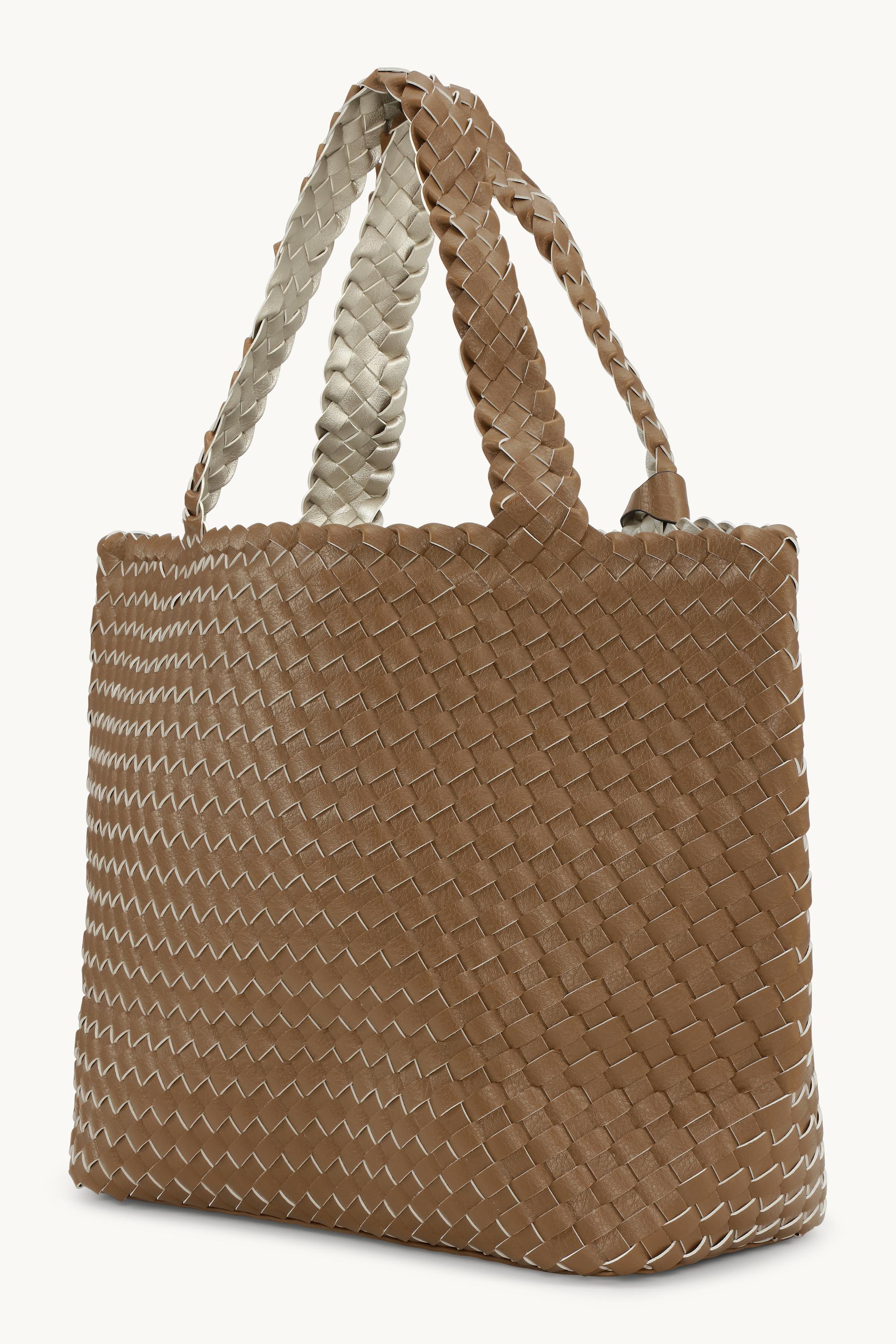 Tote Bag Braided - Goldy Sand Dollar Metallic