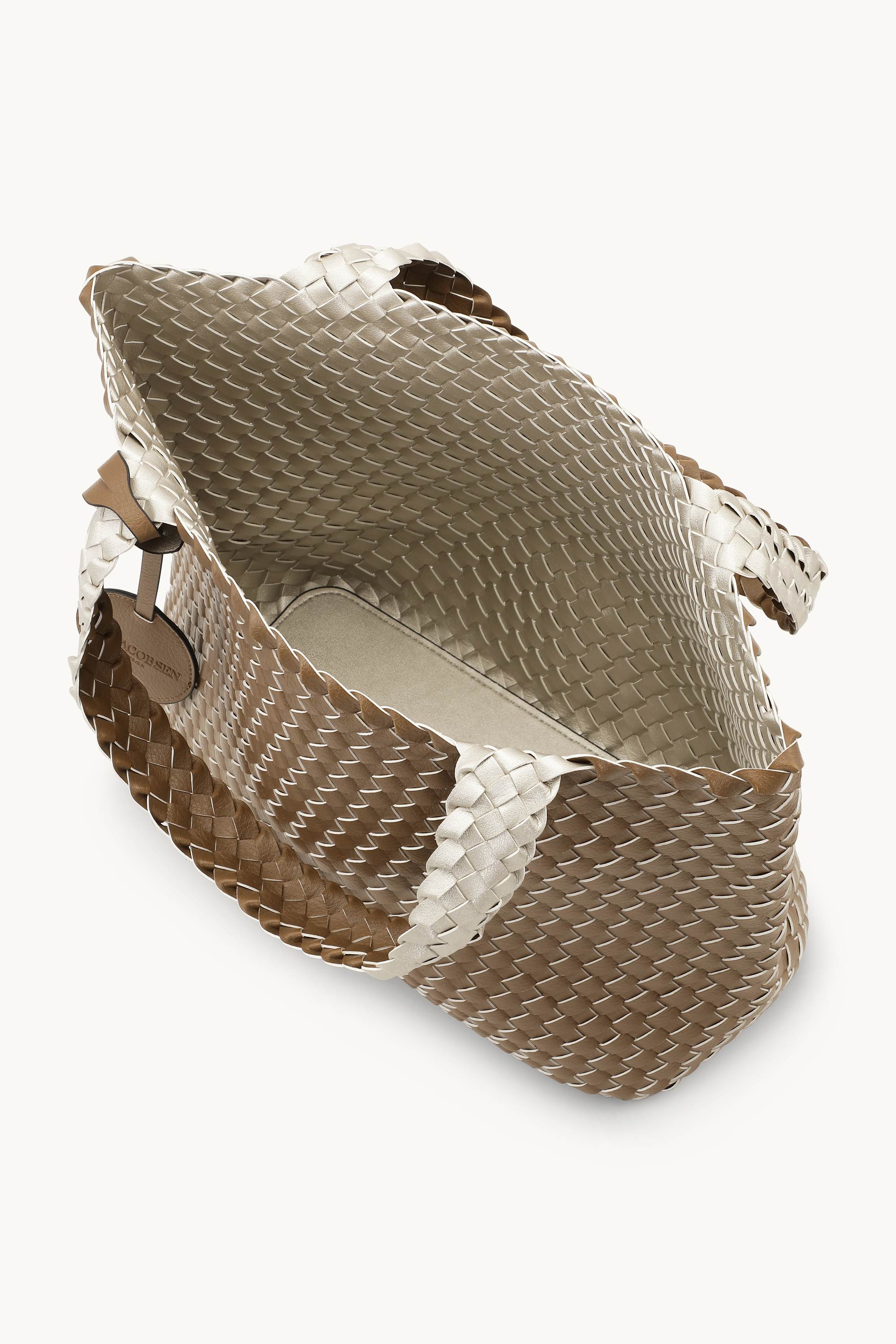 Tote Bag Braided - Goldy Sand Dollar Metallic