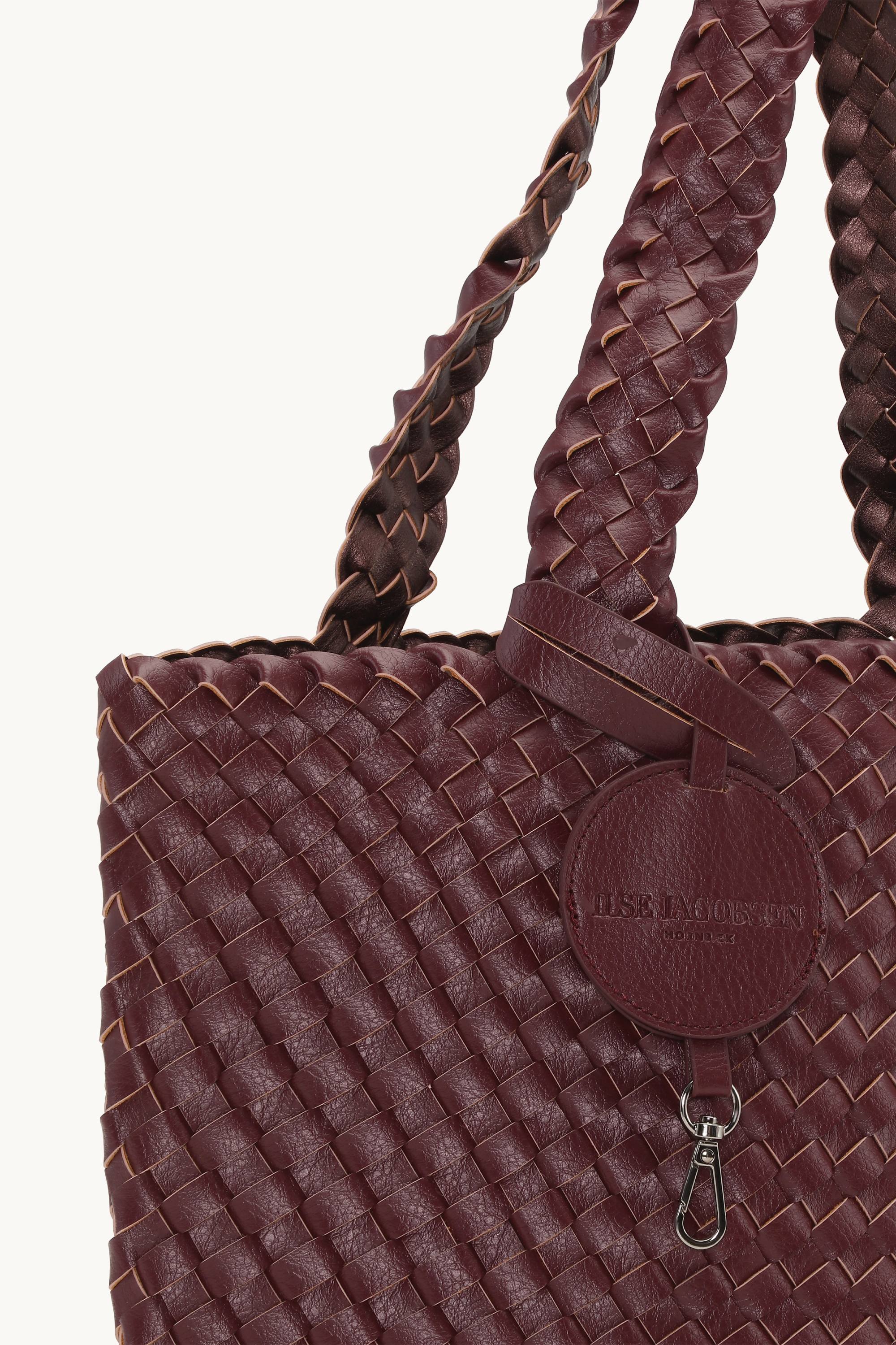 Tote Bag Braided - Maroon Banner Ebony