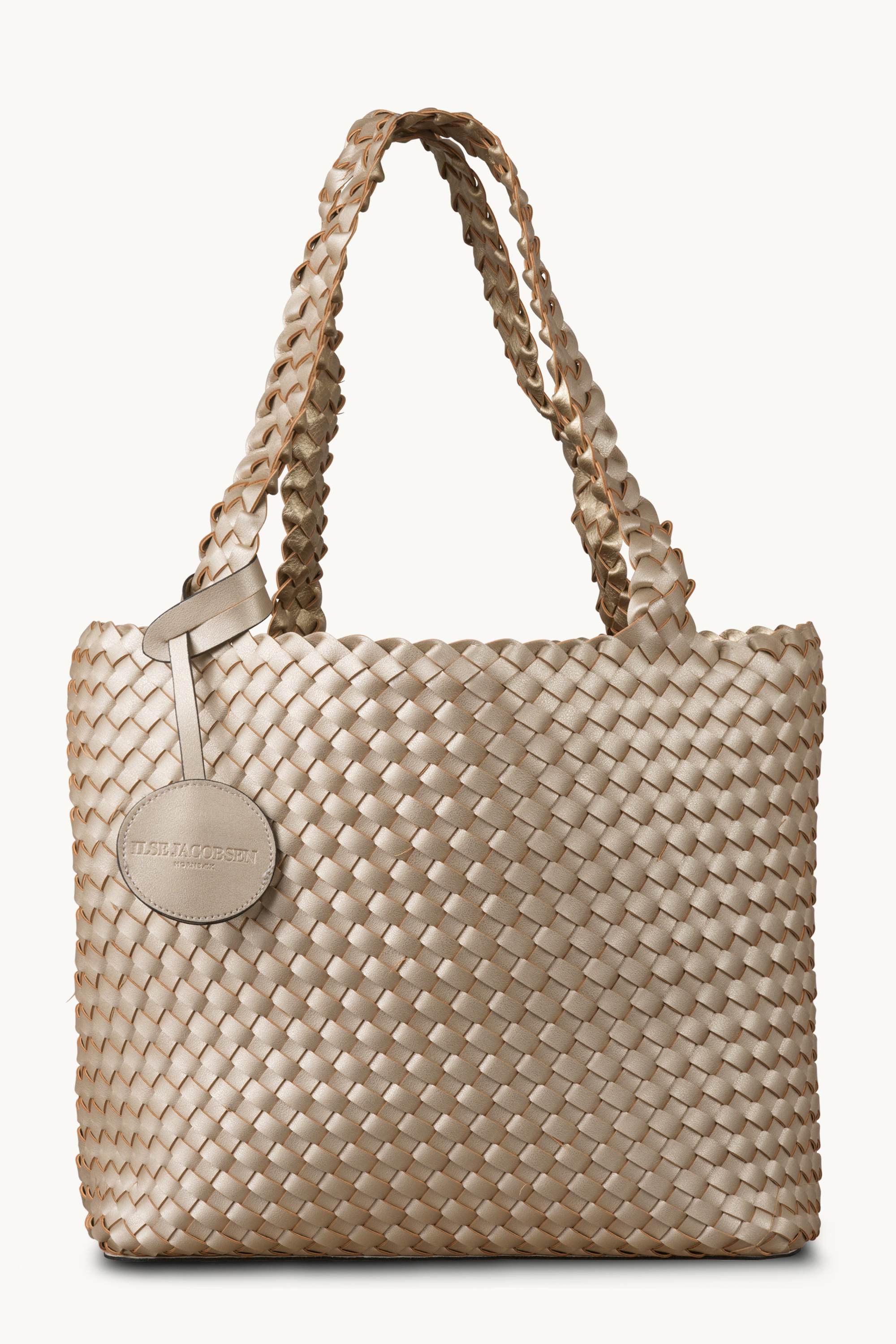 Braided Tote Bag - Platin Silver