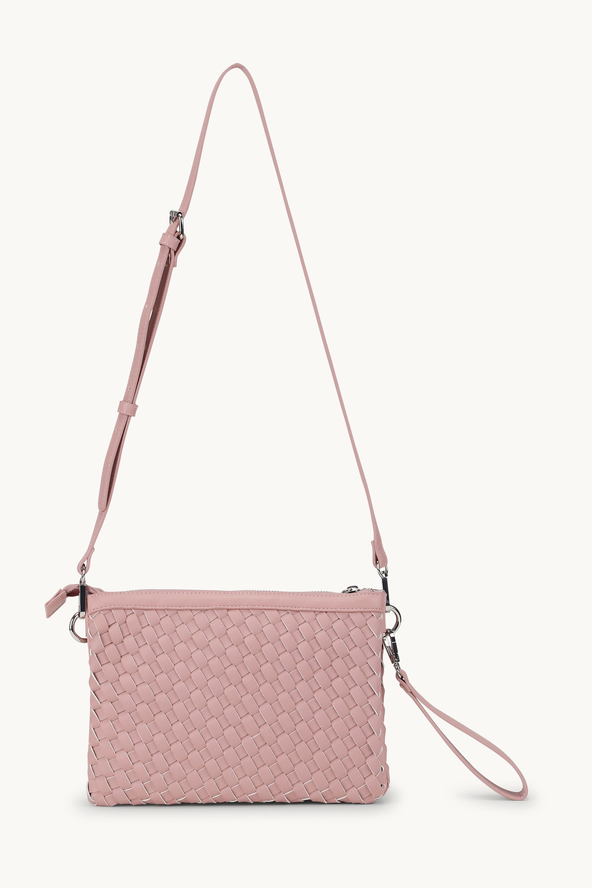Braided Tote Bag - Adobe Rose