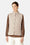 Quilted Short Vest - Light Camel