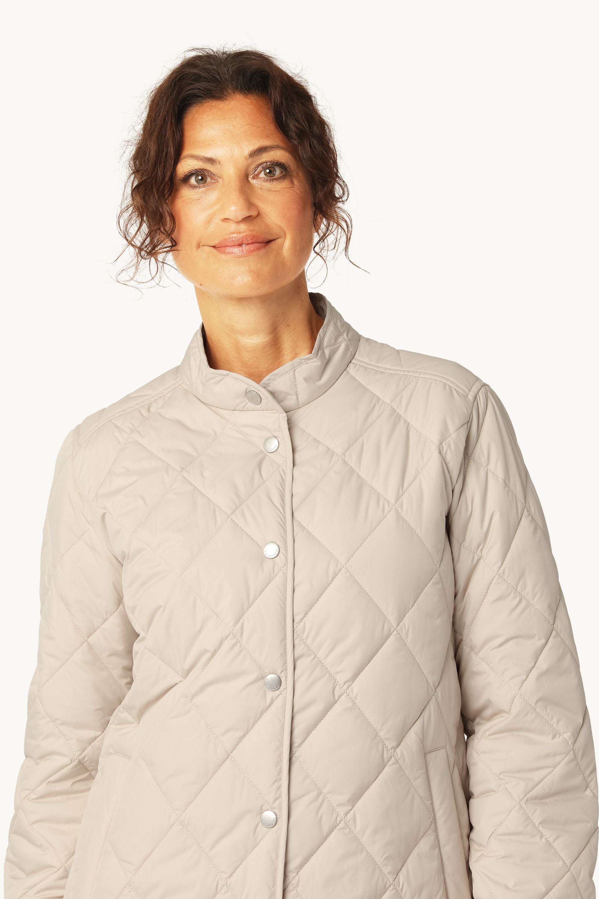 Quilted Shirt Jacket - Light Camel