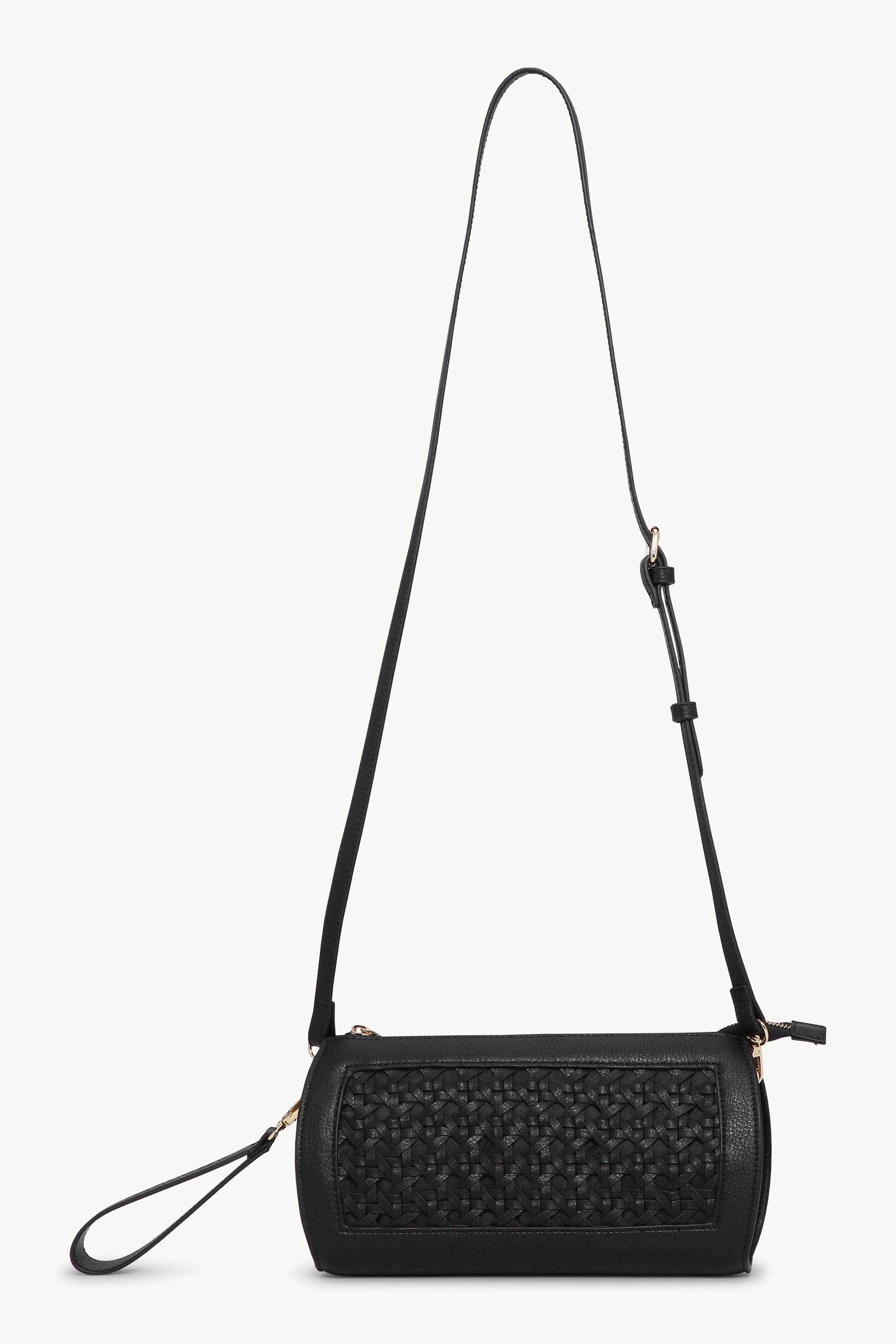 Braided Clutch - Black Black