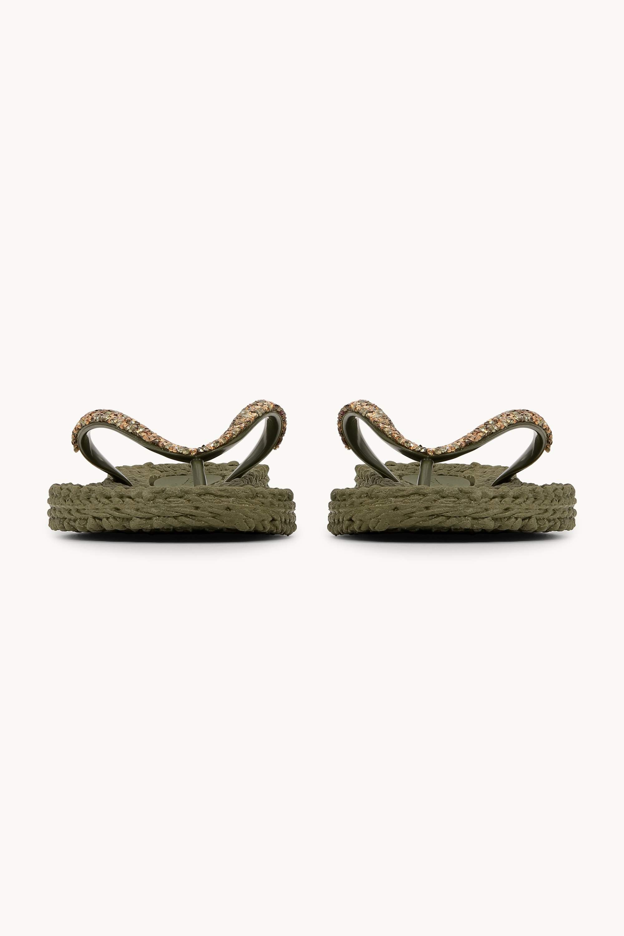 Flip Flops with Rhinestones - Army