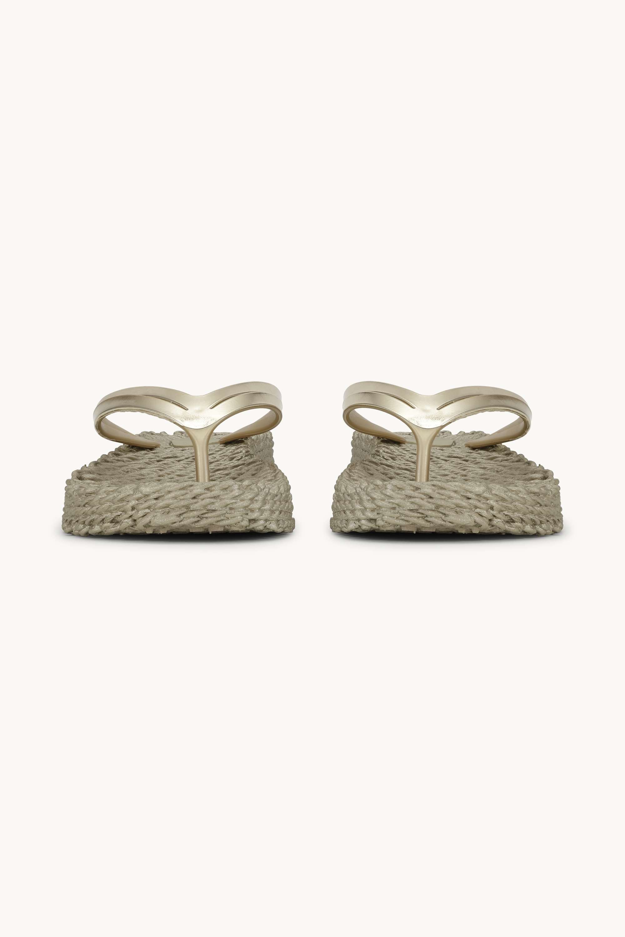 Platform Flip-flops Metallic - Platin