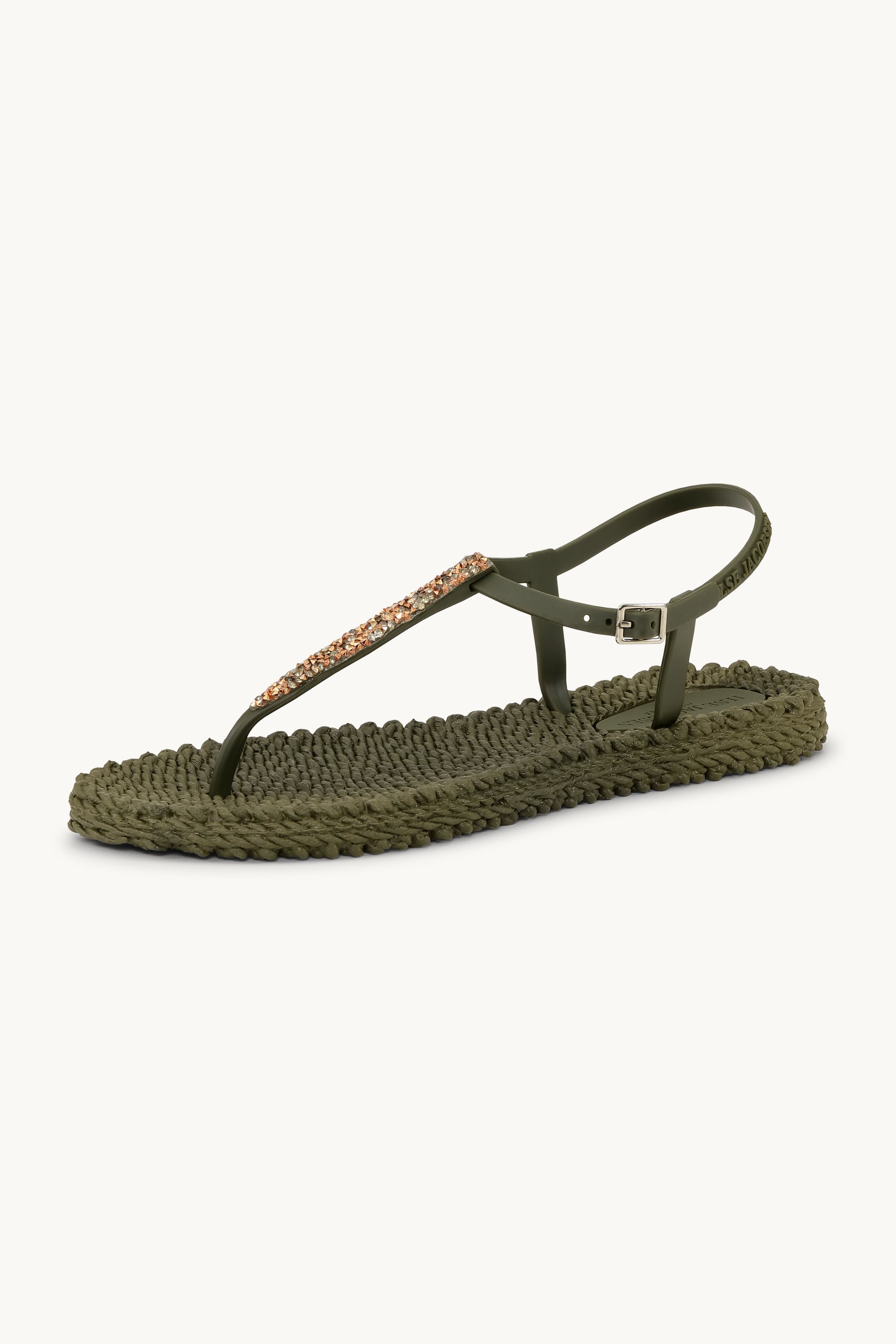 Flip Flops with Rhinestones - Army