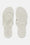 Platform Flip-flops Glitter - Creme