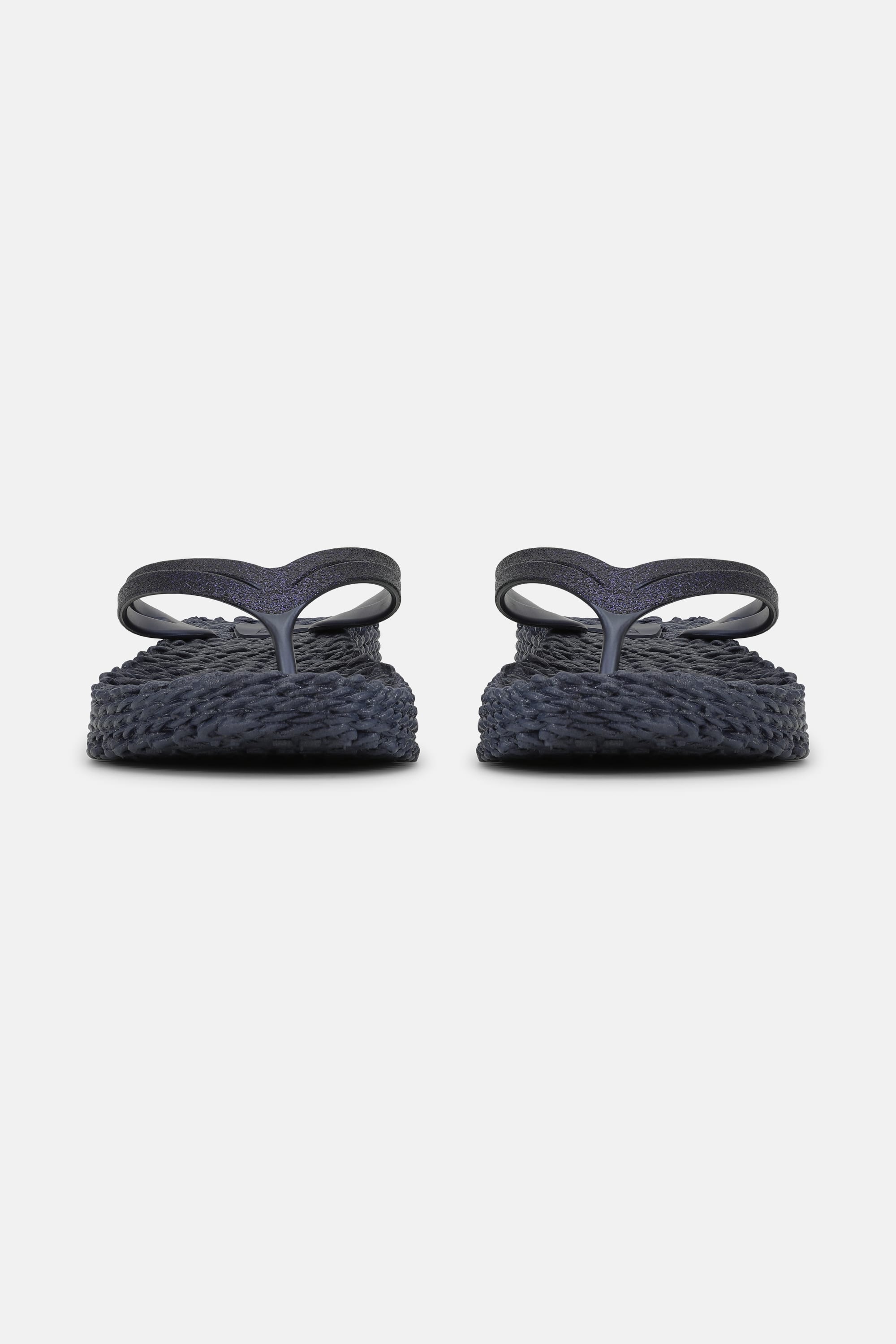 Platform Flip-flops Glitter - Indigo