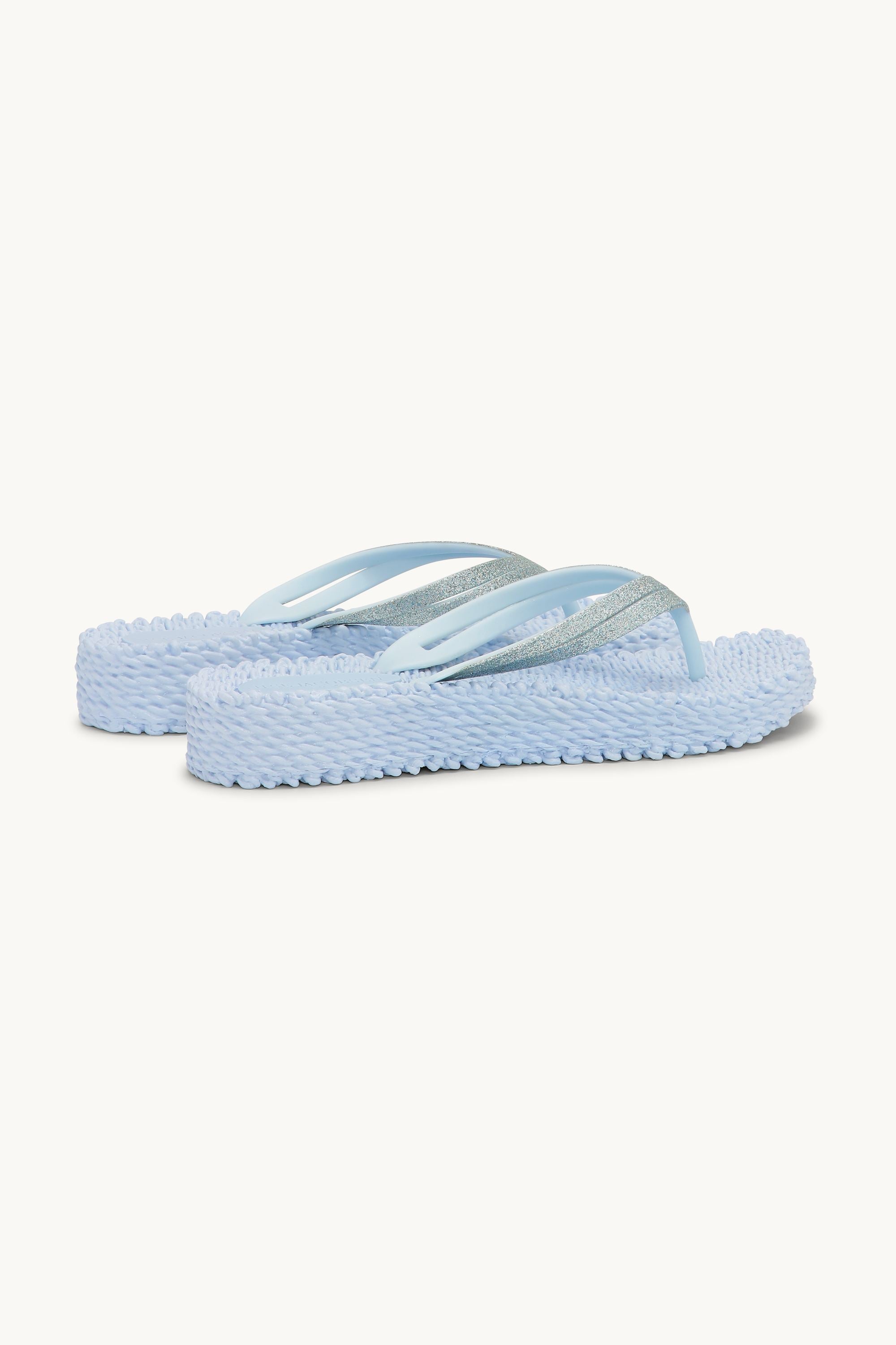 Platform Flip-flops Glitter - Blue Bell