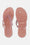 Platform Flip-flops Glitter - Misty Rose
