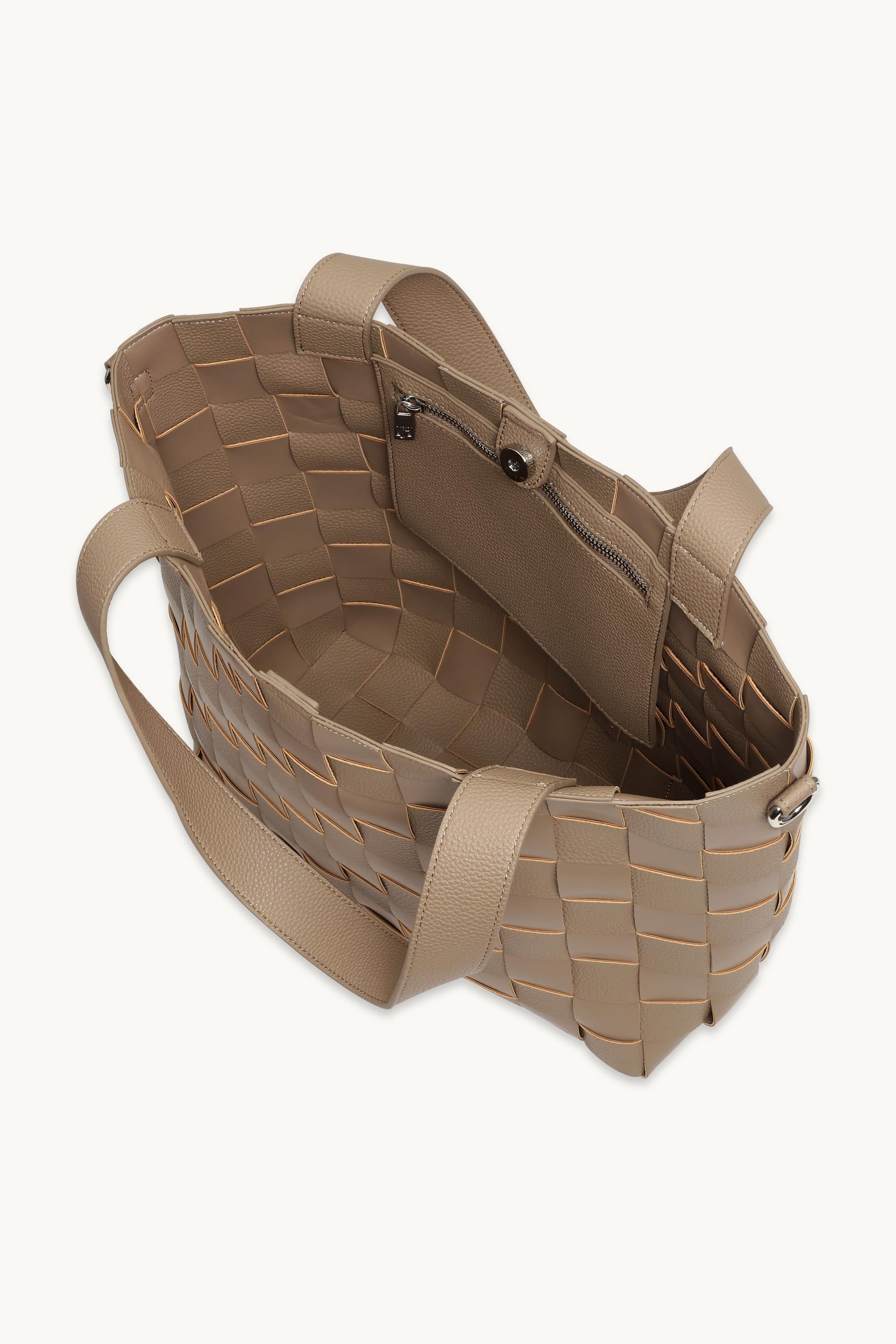 Crossbody Shopper Bag - Greige