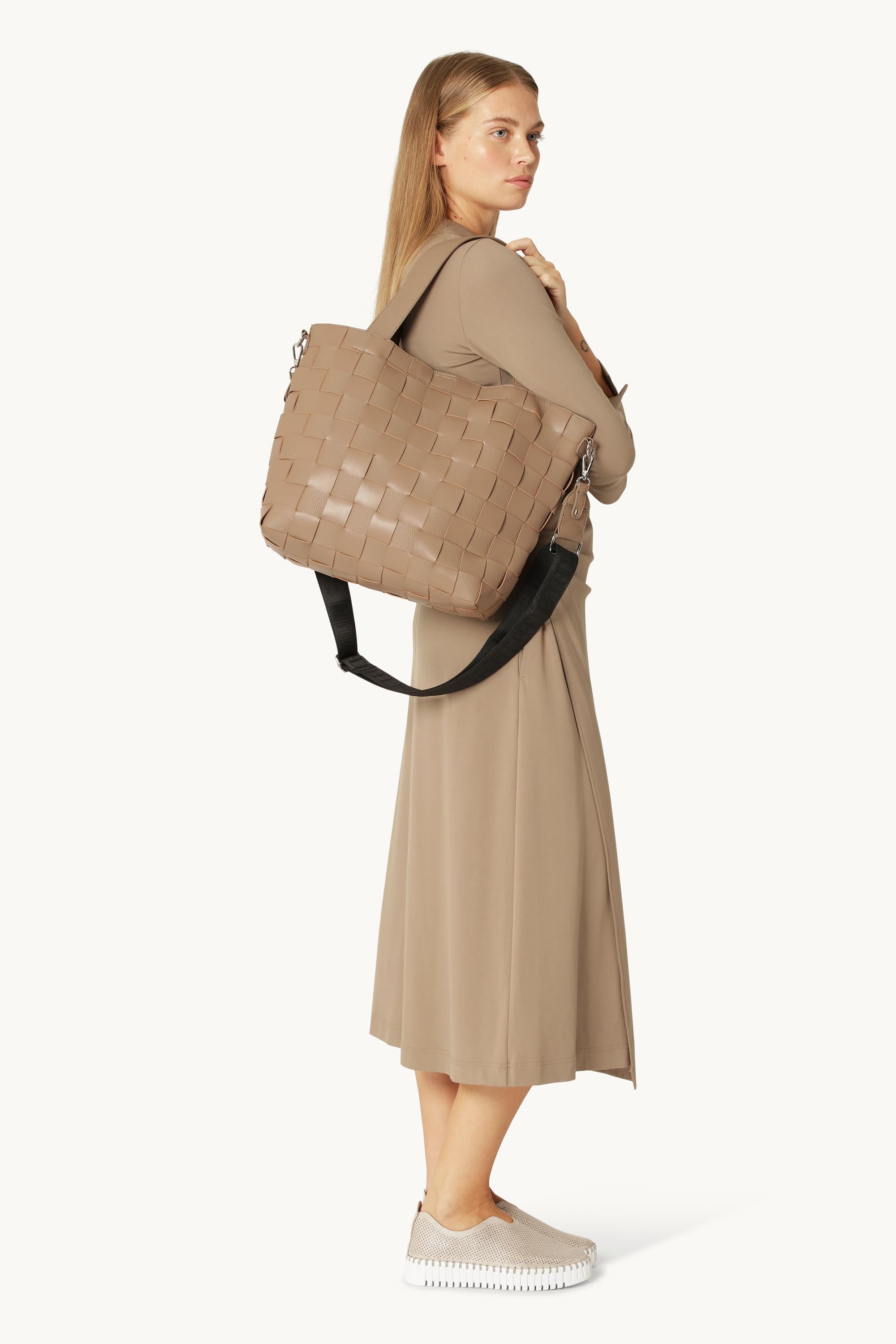 Crossbody Shopper Bag - Greige