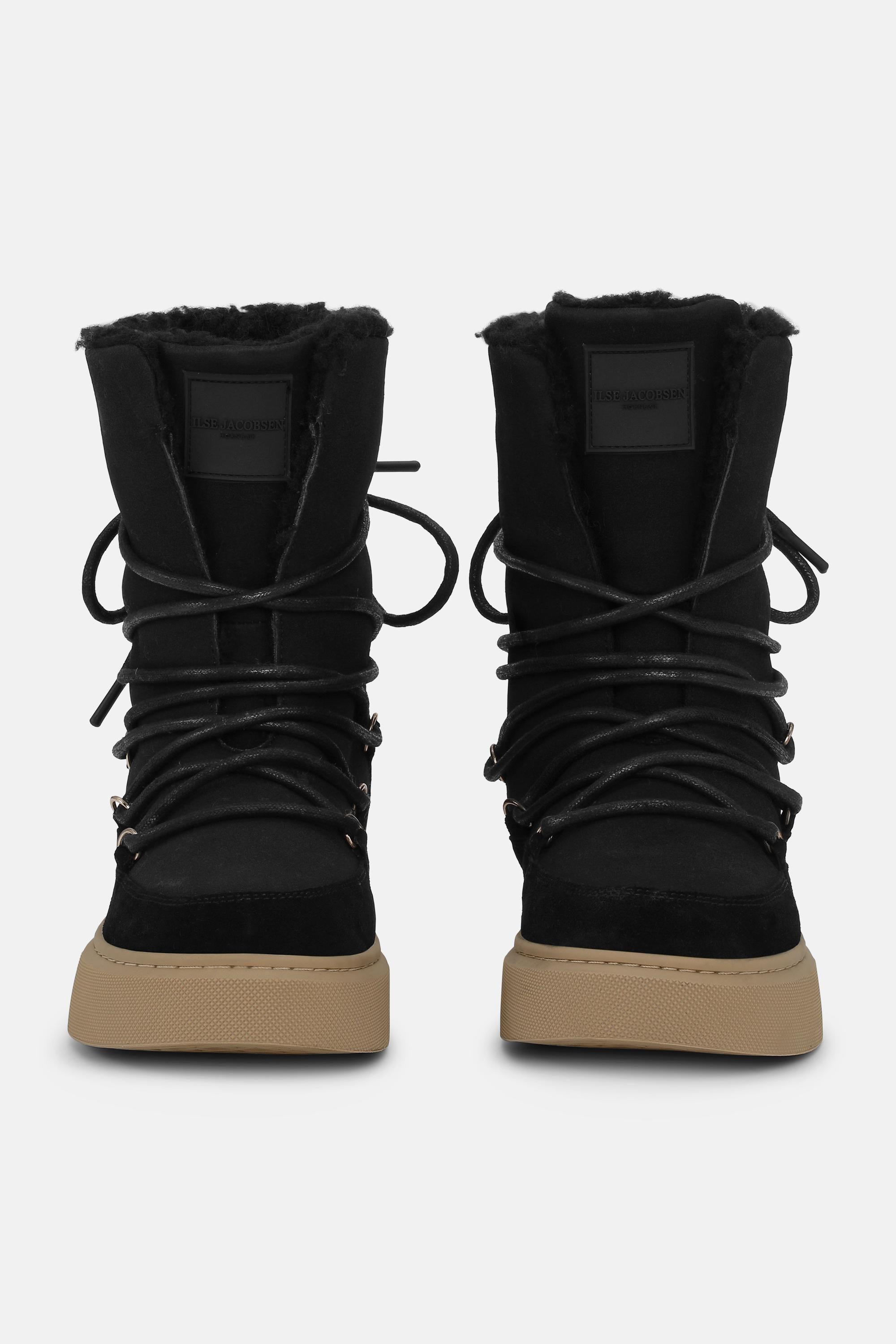Warm Winter Low Boot - Black Natural