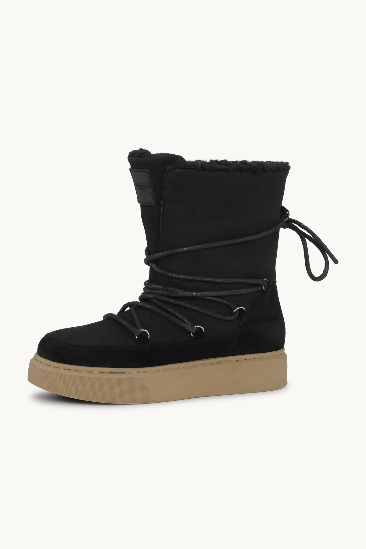 Winter Boot with Laces - Black Natural