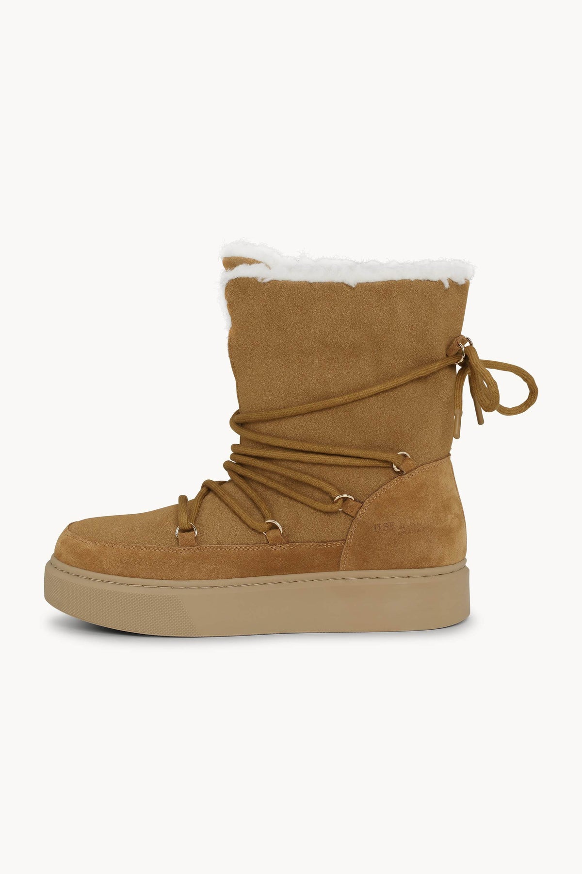 Winter Boot with Laces - Cashew Natural