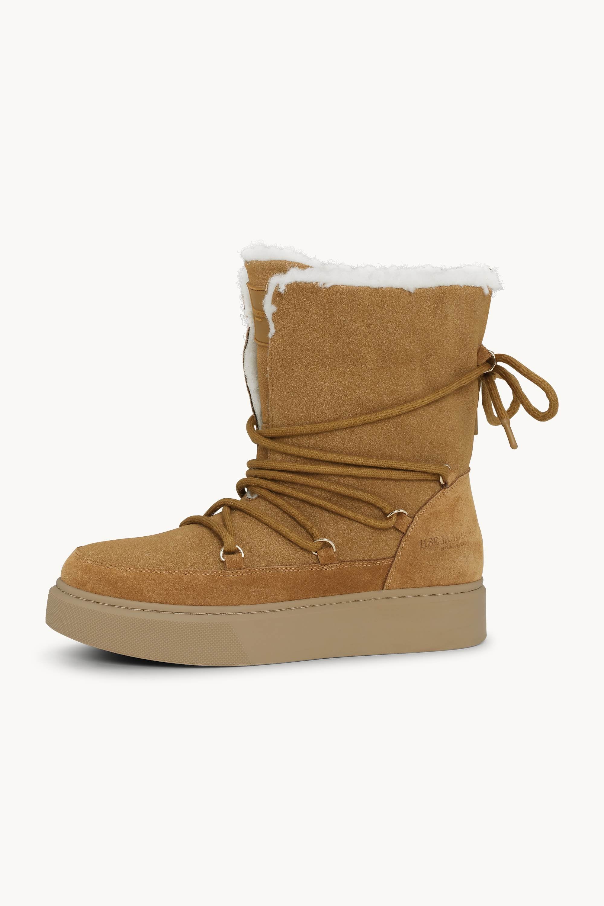 Winter Boot with Laces - Cashew Natural
