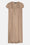 Short Sleeve Long Dress - Greige
