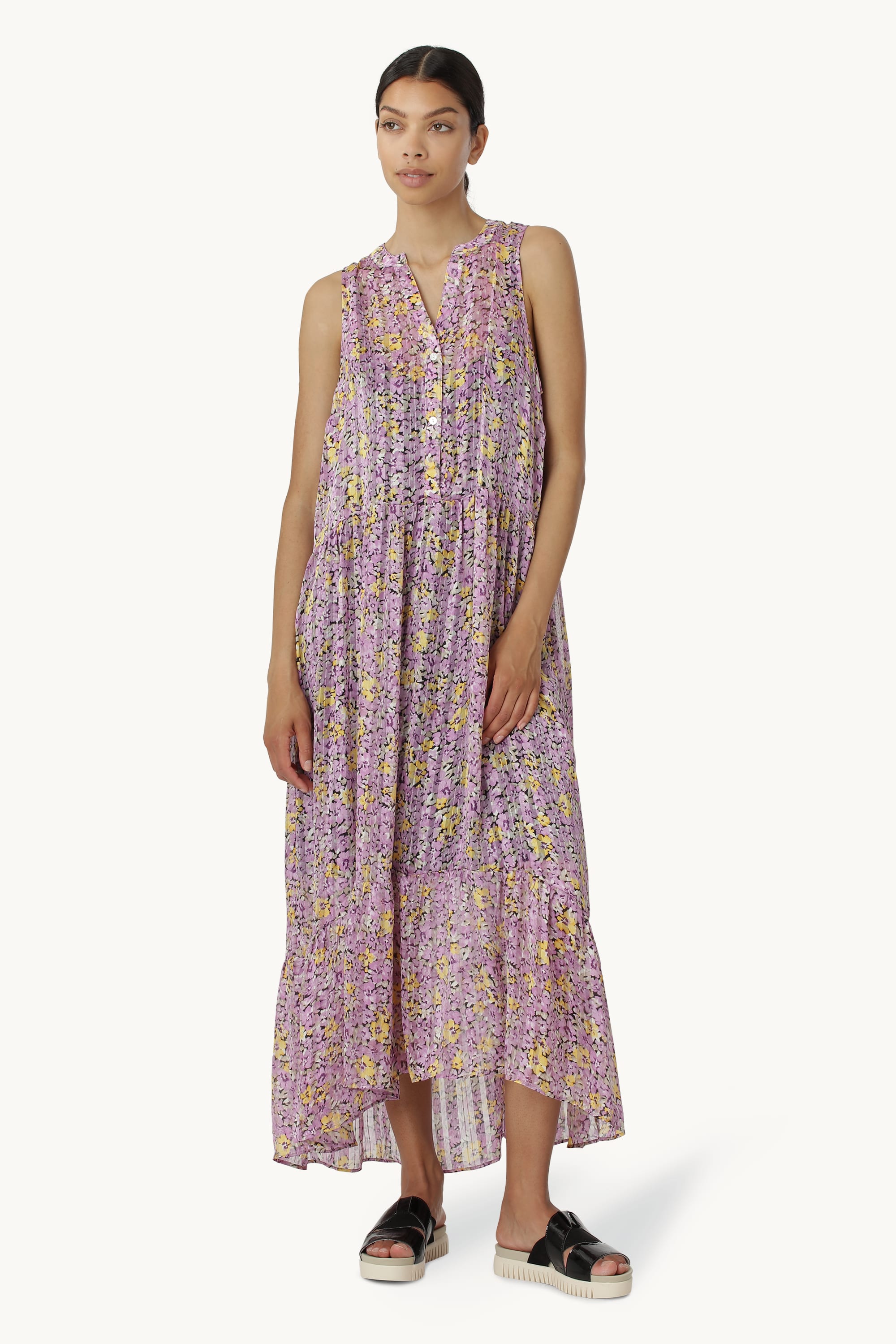 Midi Dress - Sheer Lilac