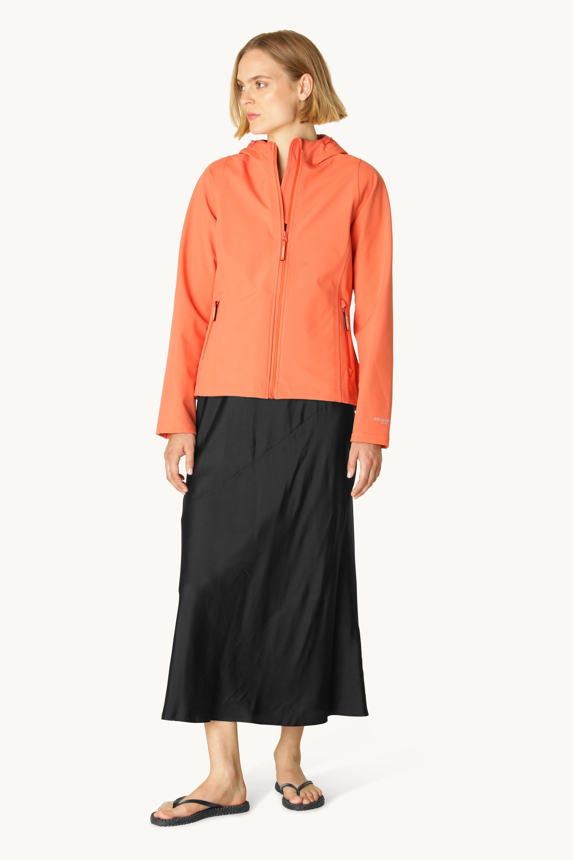 Short Softshell Raincoat - Hot Orange