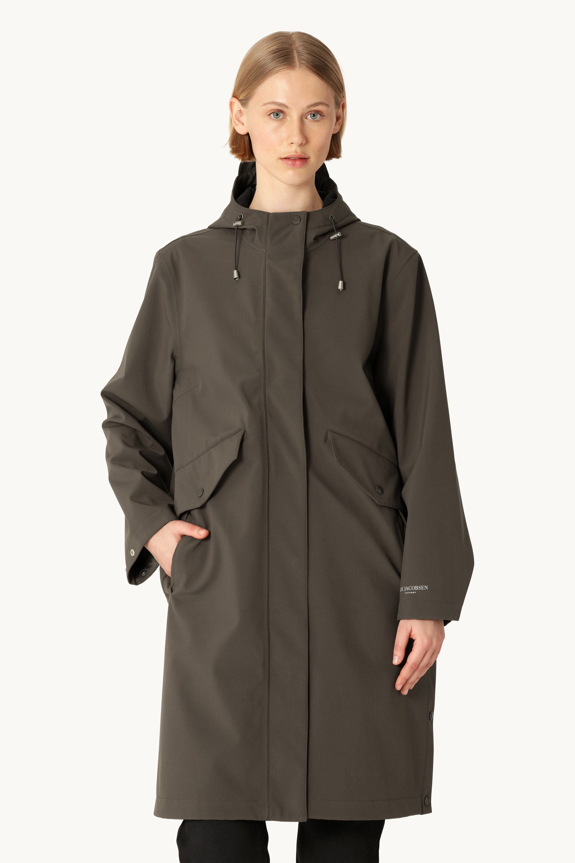 Long Softshell Raincoat - Wren