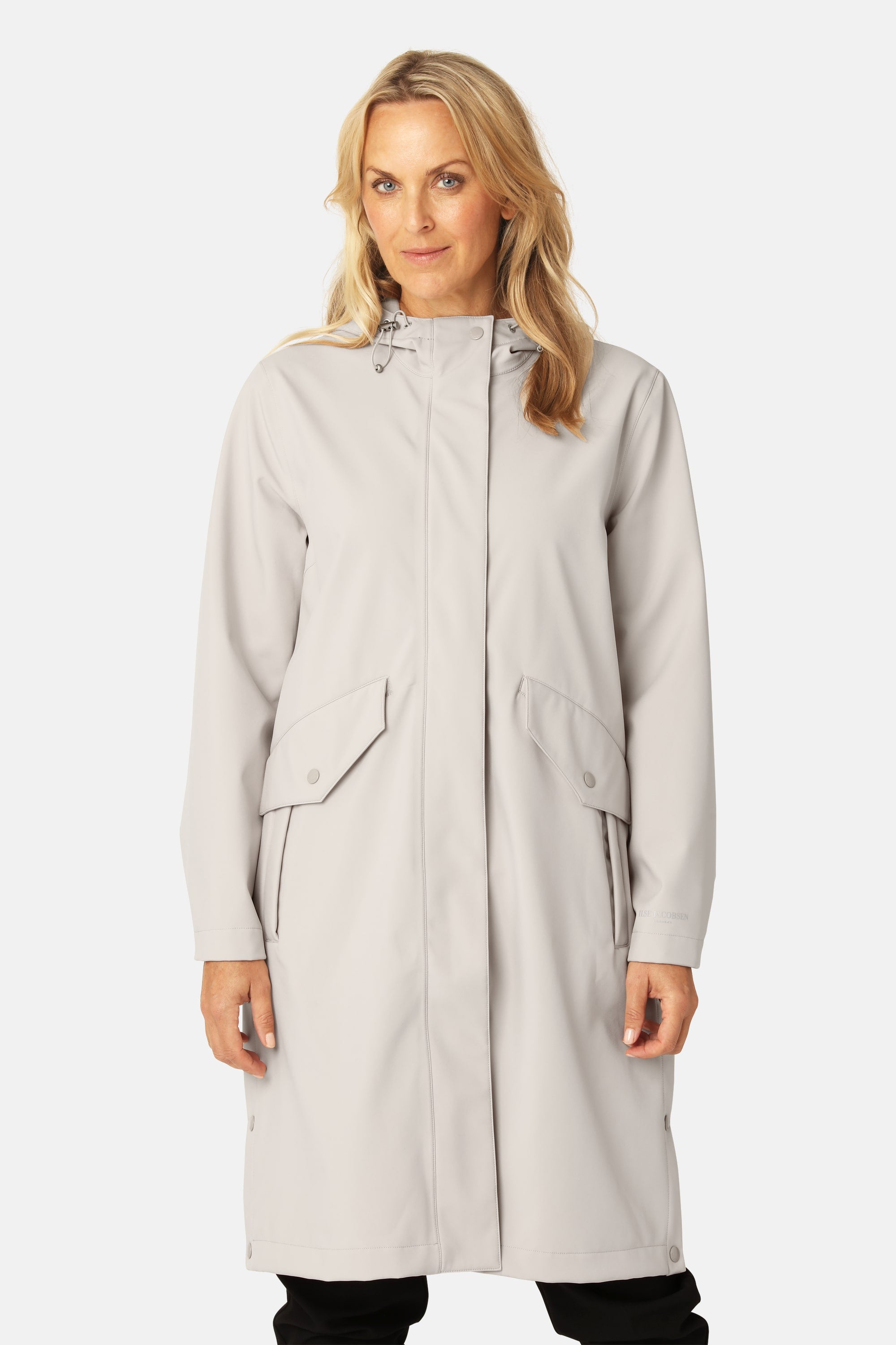 Long Softshell Raincoat - Chateau Gray