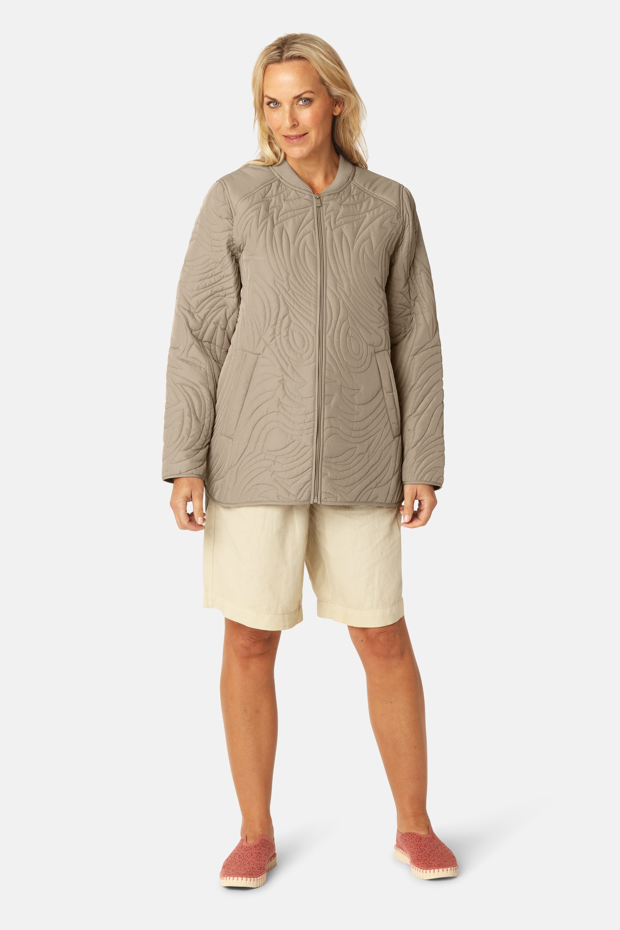 Short Quilt Jacket - Coriander