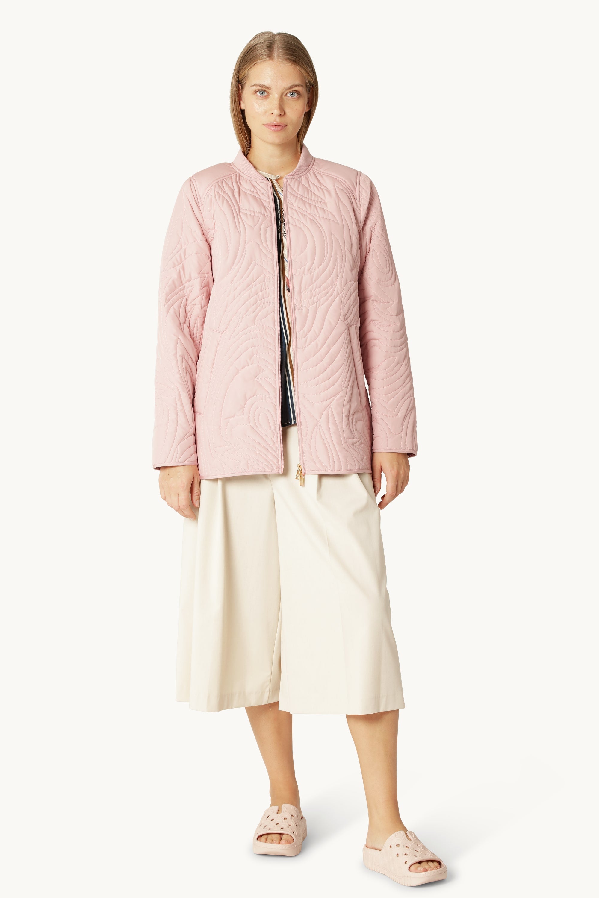 Short Quilt Jacket - Peachskin