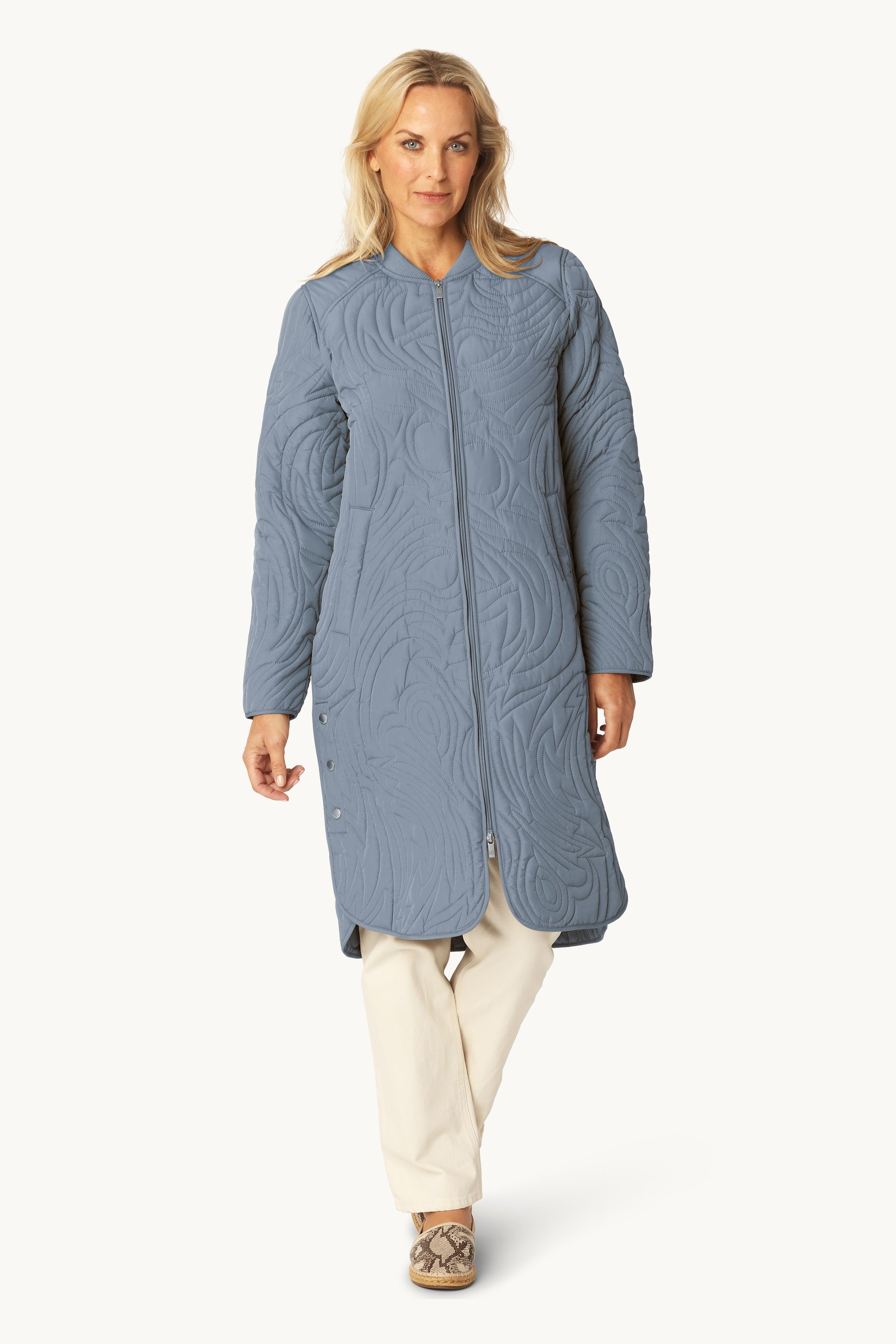 Quilt Jacket - Grey Blue