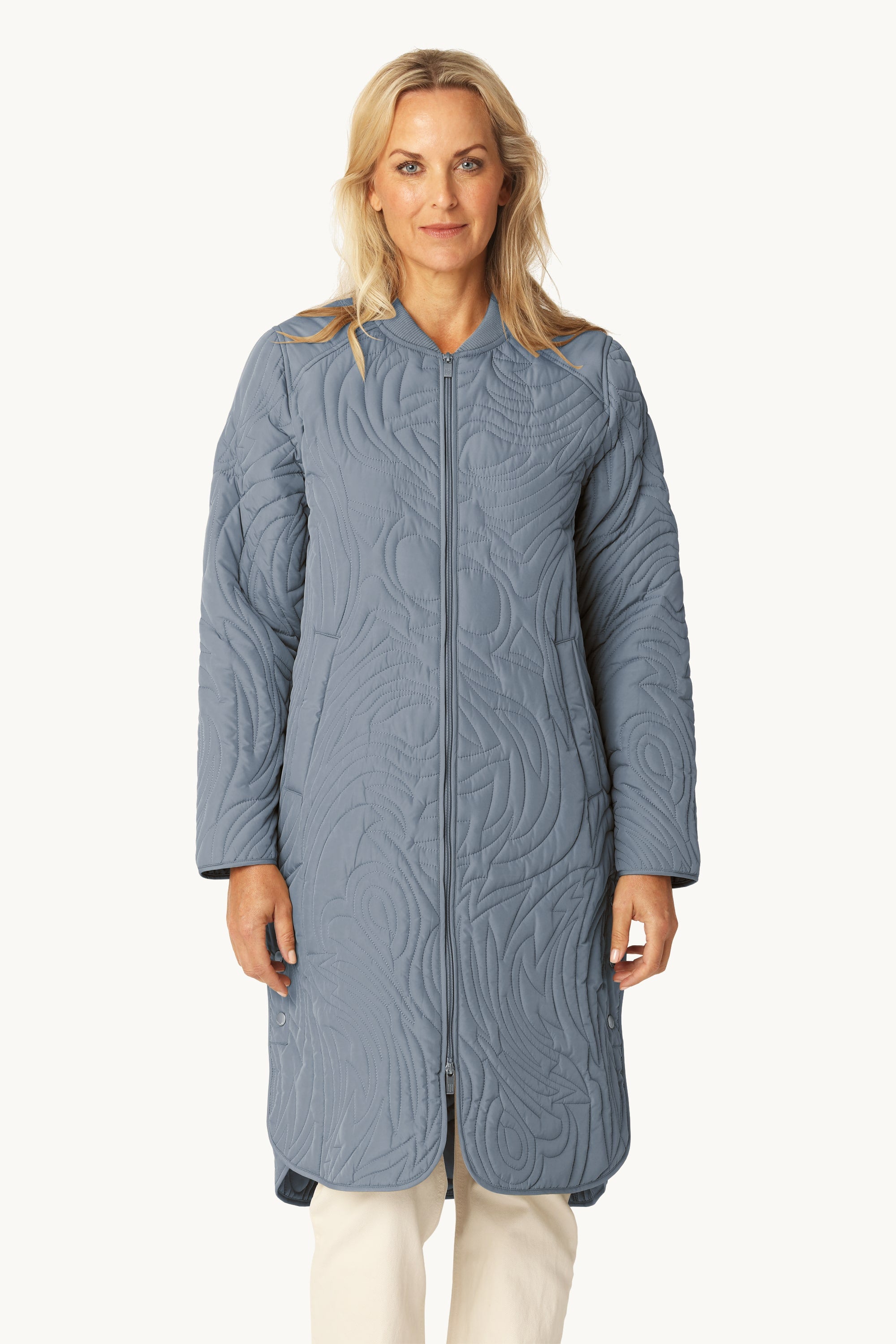 Quilt Jacket - Grey Blue