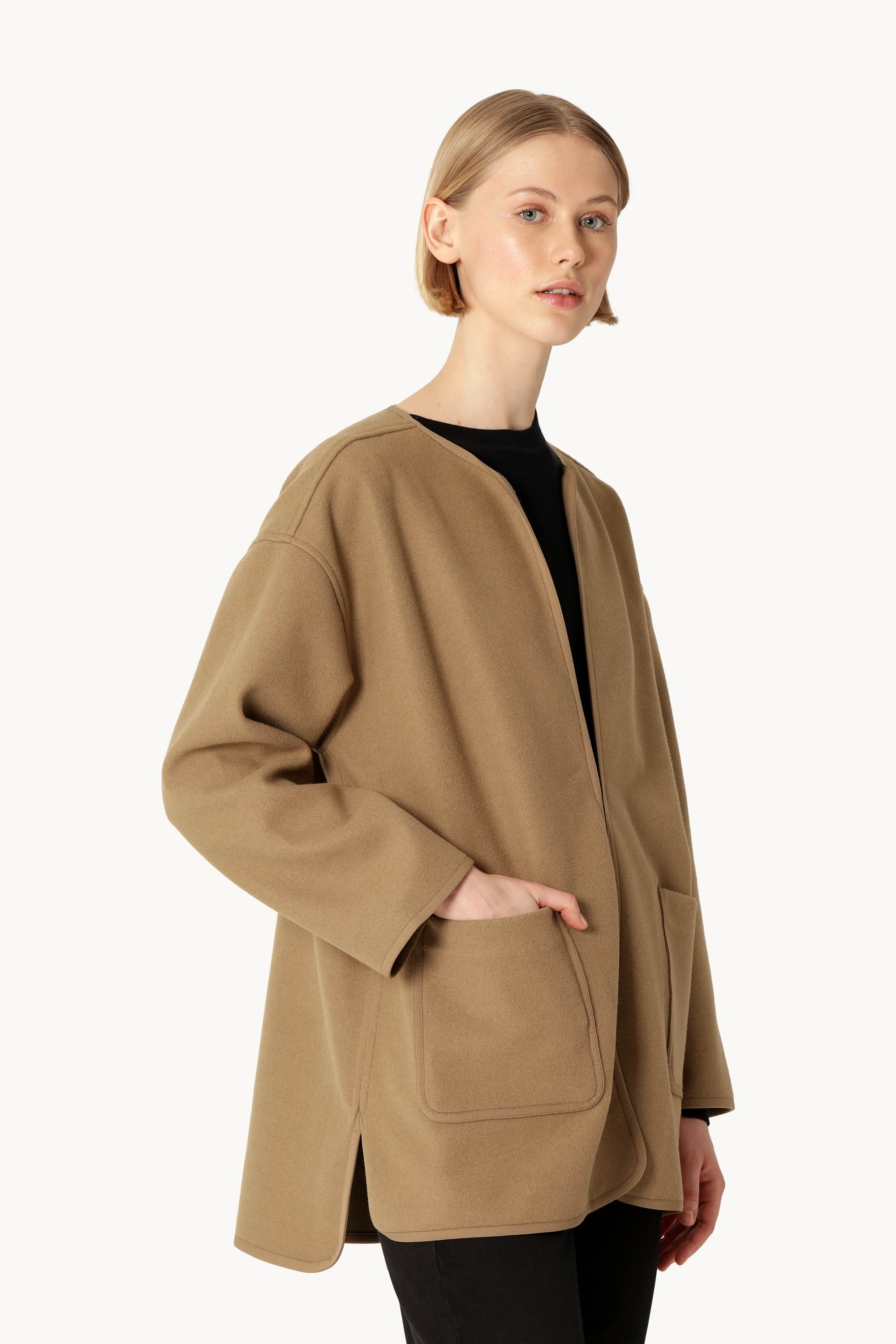 Felted Casual Jacket - Mocca