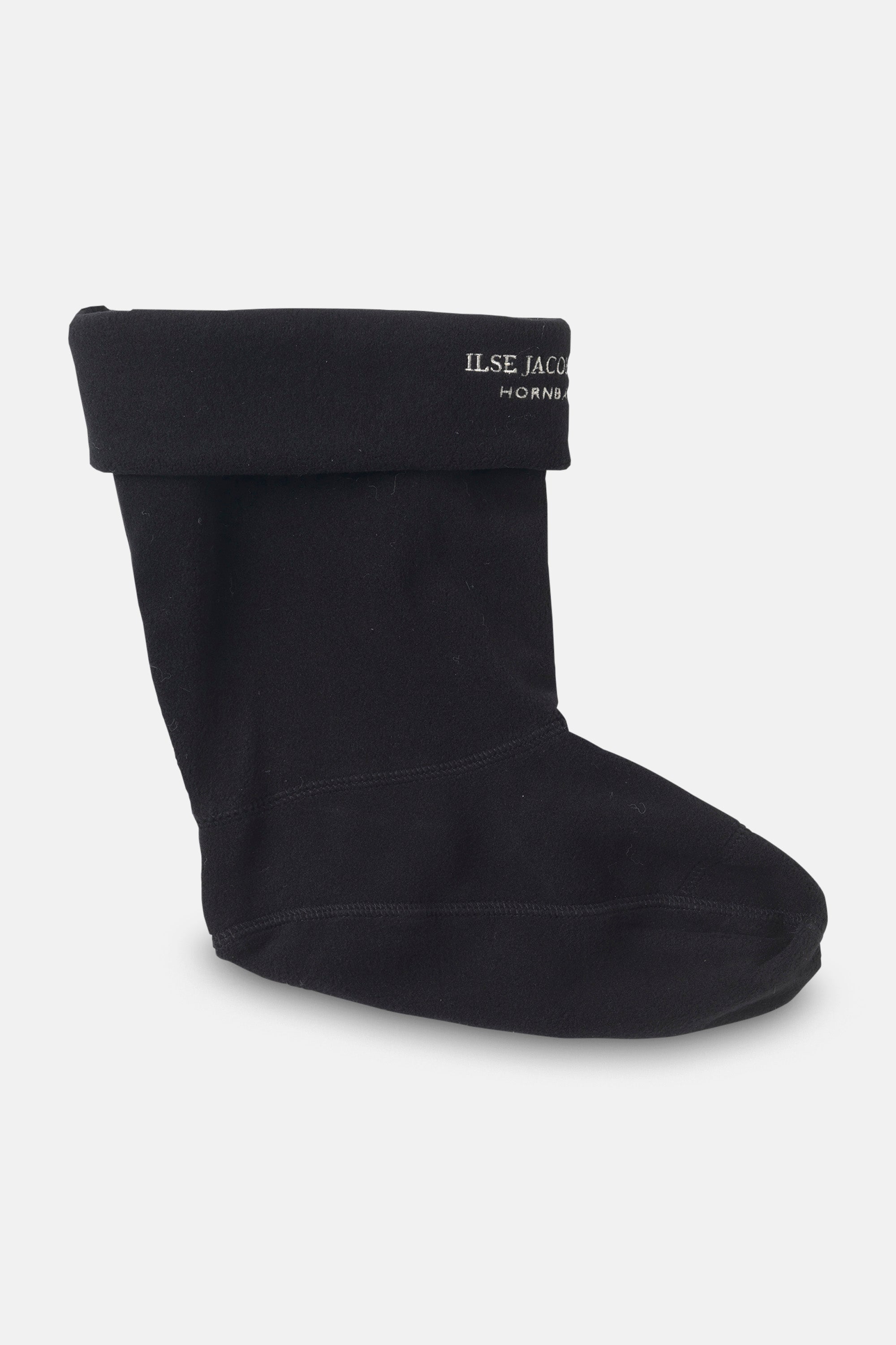 Ilse Jacobsen Hornbæk Footwear Fleece socks for RUB15 Medium Rainboots Scarf 001120 Black Creme