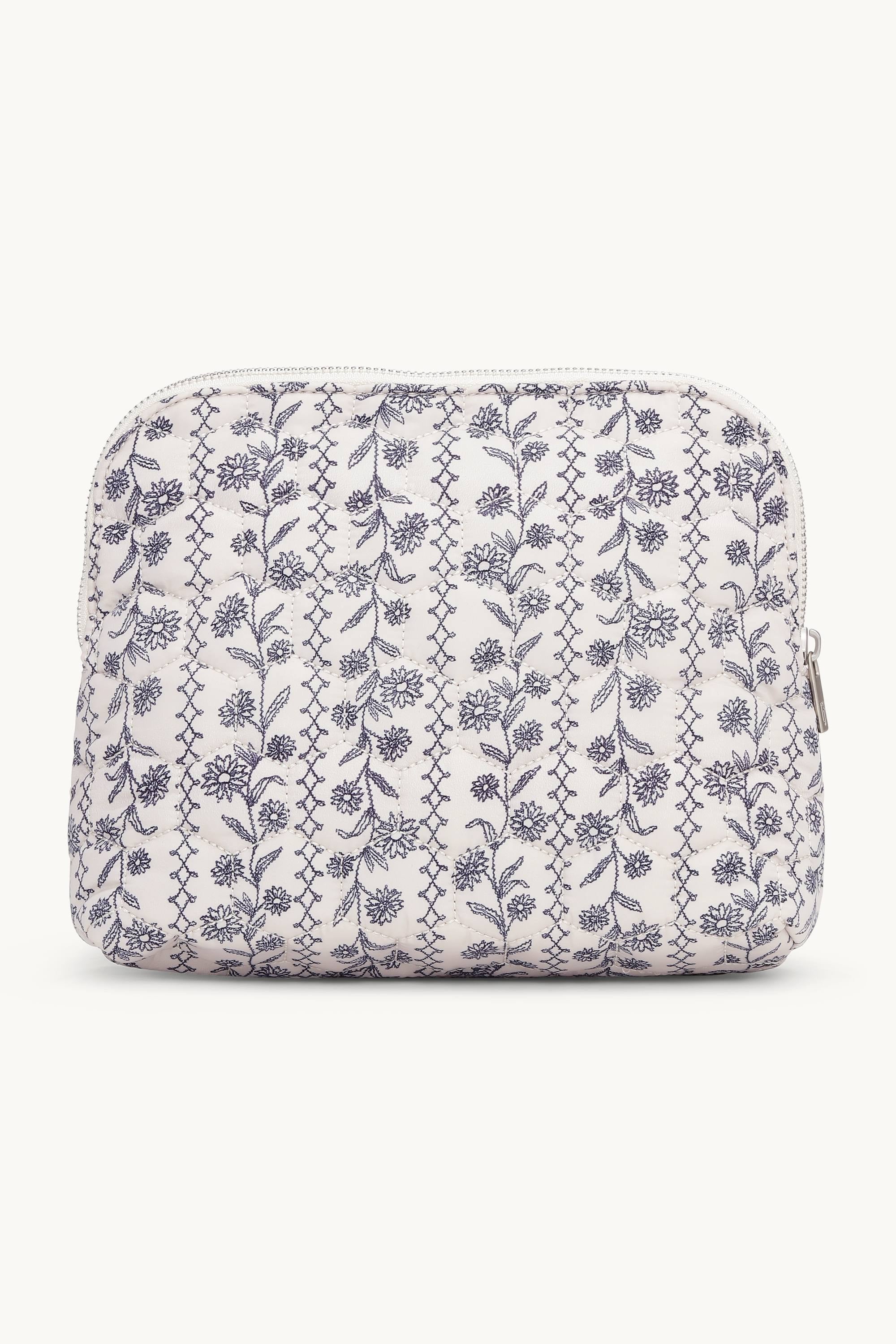Makeup Pouch - White Wildflower